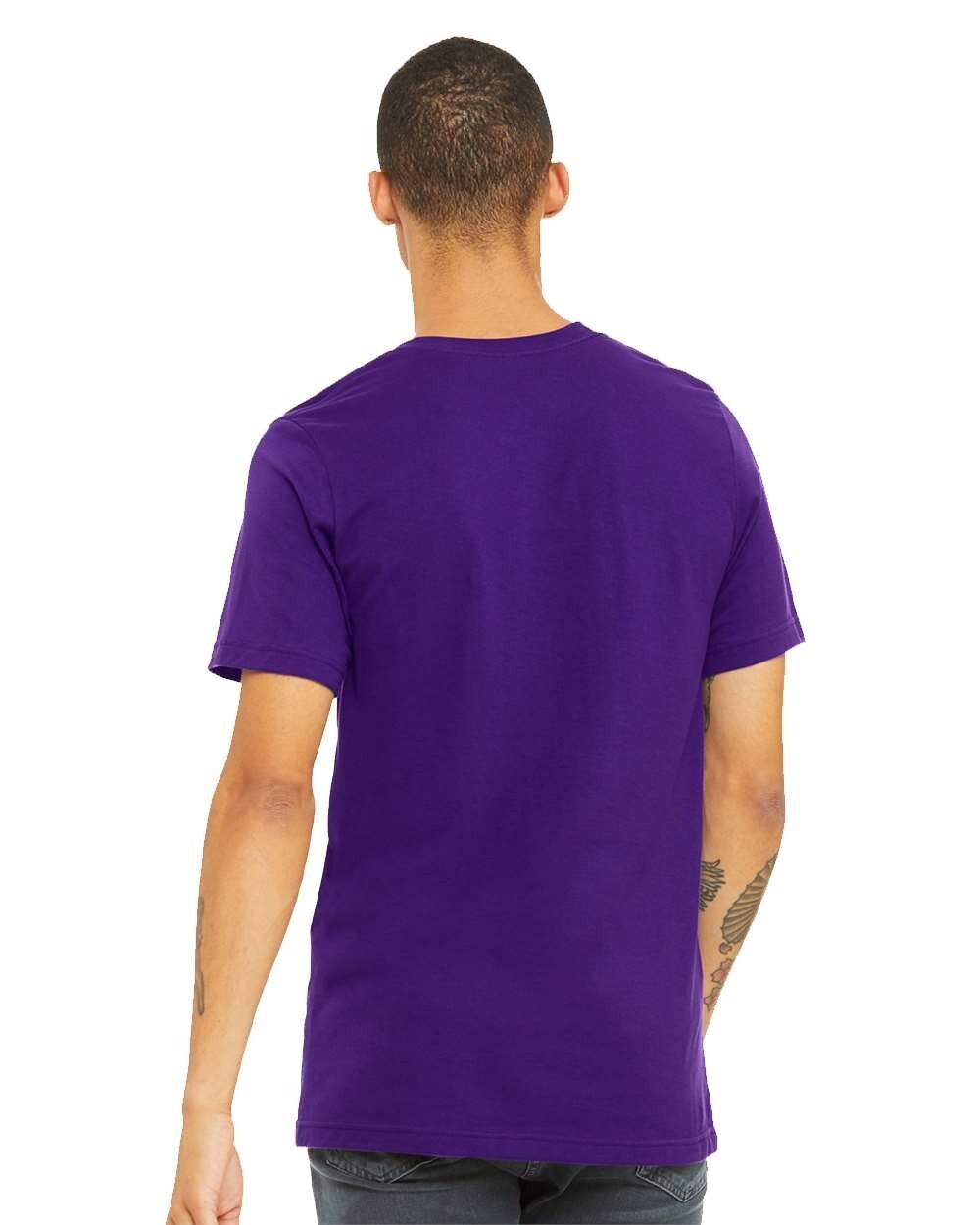 Bella + Canvas 3001C 4XL Team Purple Cotton Jersey Tee Unisex Tshirt