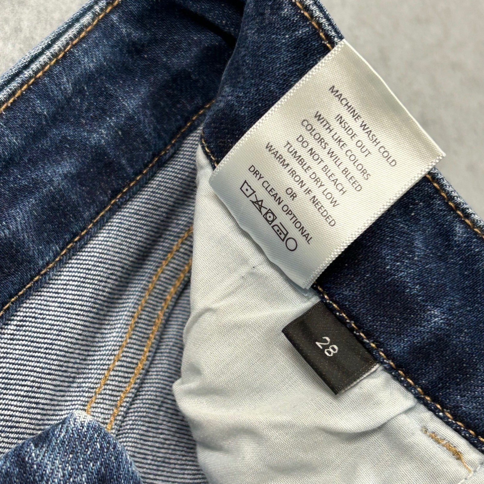 Flying Monkey Los Angeles Straight Leg Jeans Dark Wash High Rise Size 28 F5363