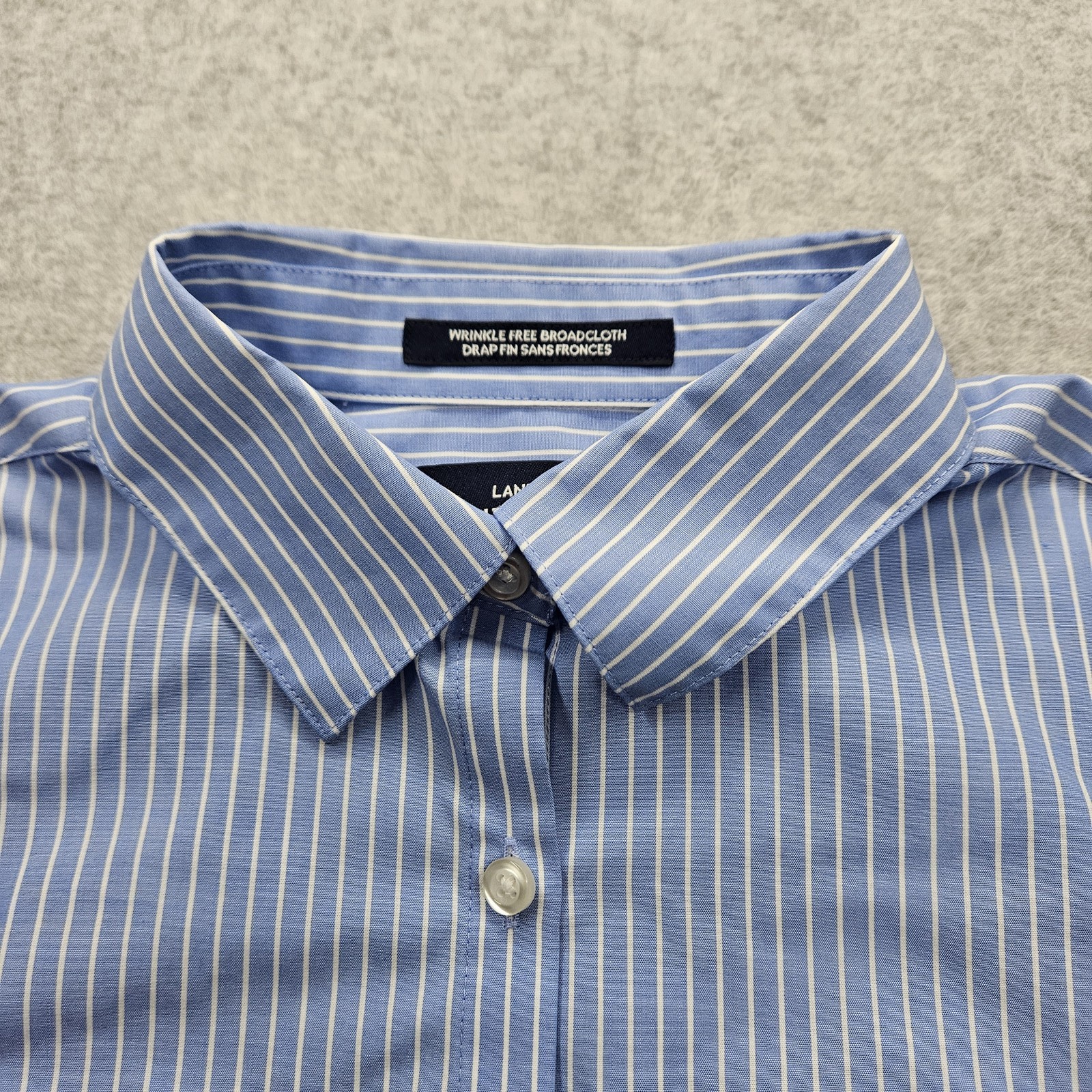 Land’s End Women’s Medium Sky Blue Button-Down 3/4 Long Sleeves