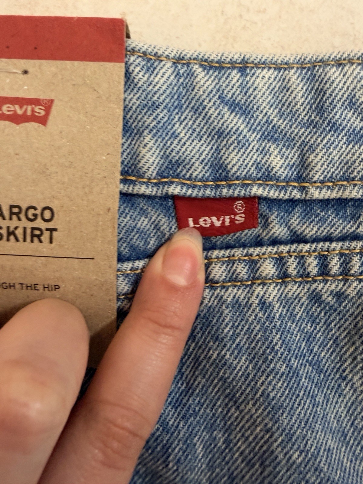 Levis 94 Cargo Skirt 100%. Cotton NWT