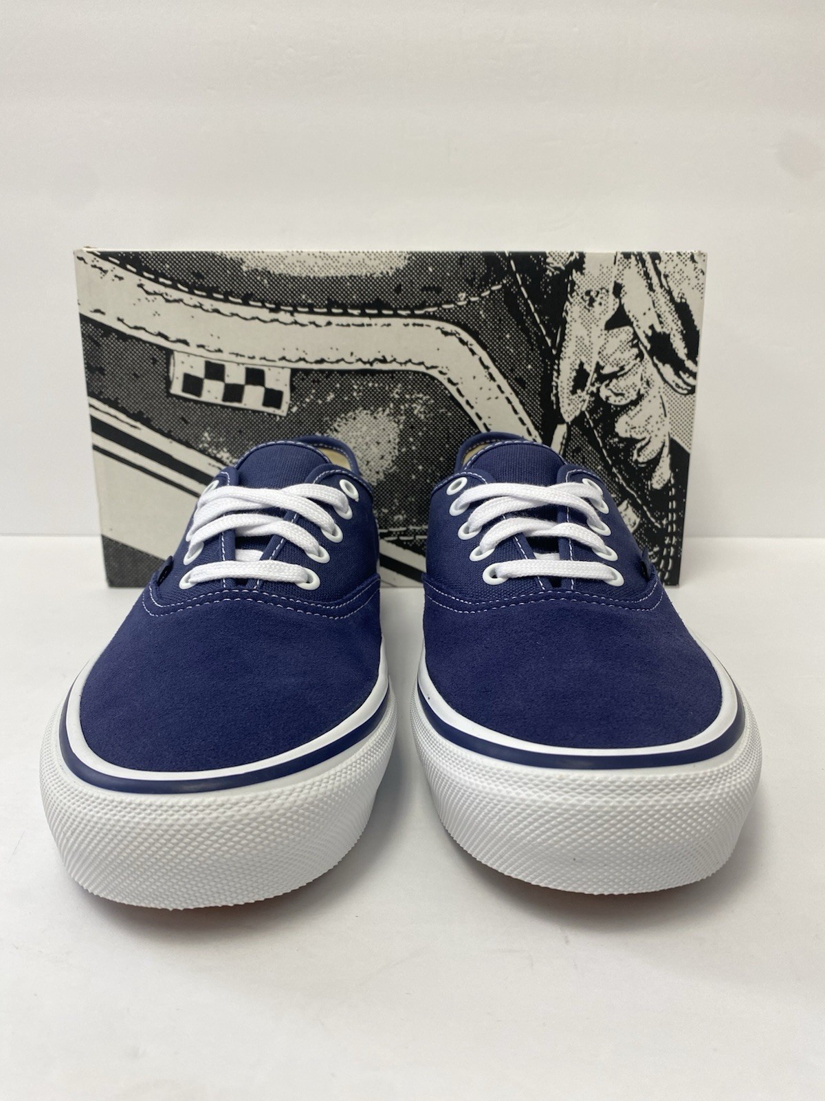 VANS M 13 SKATE Authentic Midnight Blue White Pop Cush Dura Cap Shoes New In Box
