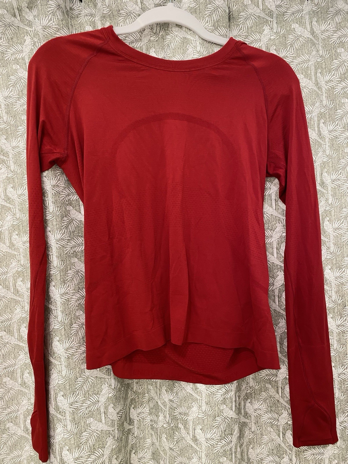 Lululemon Swiftly Tech Long Sleeve 2.0 Size 8 Dark Red Running Athletic Top