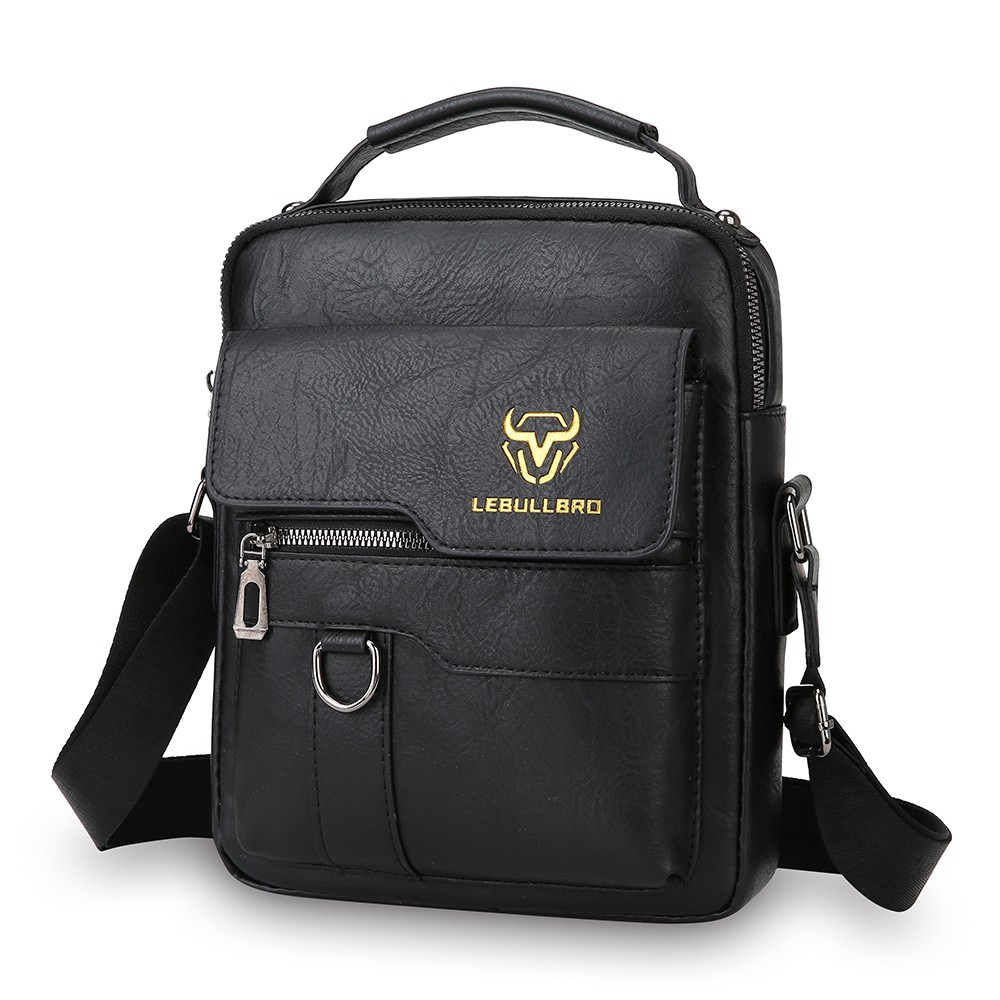 Men Vintage PU Leather Crossbody Bag Shoulder Handbag Travel Messenger Bag