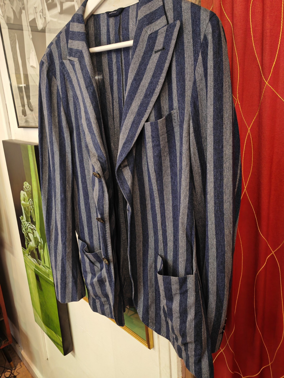 Tombolini 700€ Men’ Blazer Jacket Cotton Size EU 50 ( M ) Made in Italy