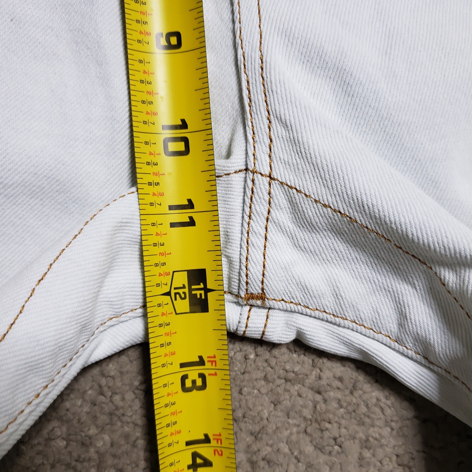 Diesel Jeans Mens 29×30 D-Viker White Straight Leg Button Fly Y2K Denim Rare
