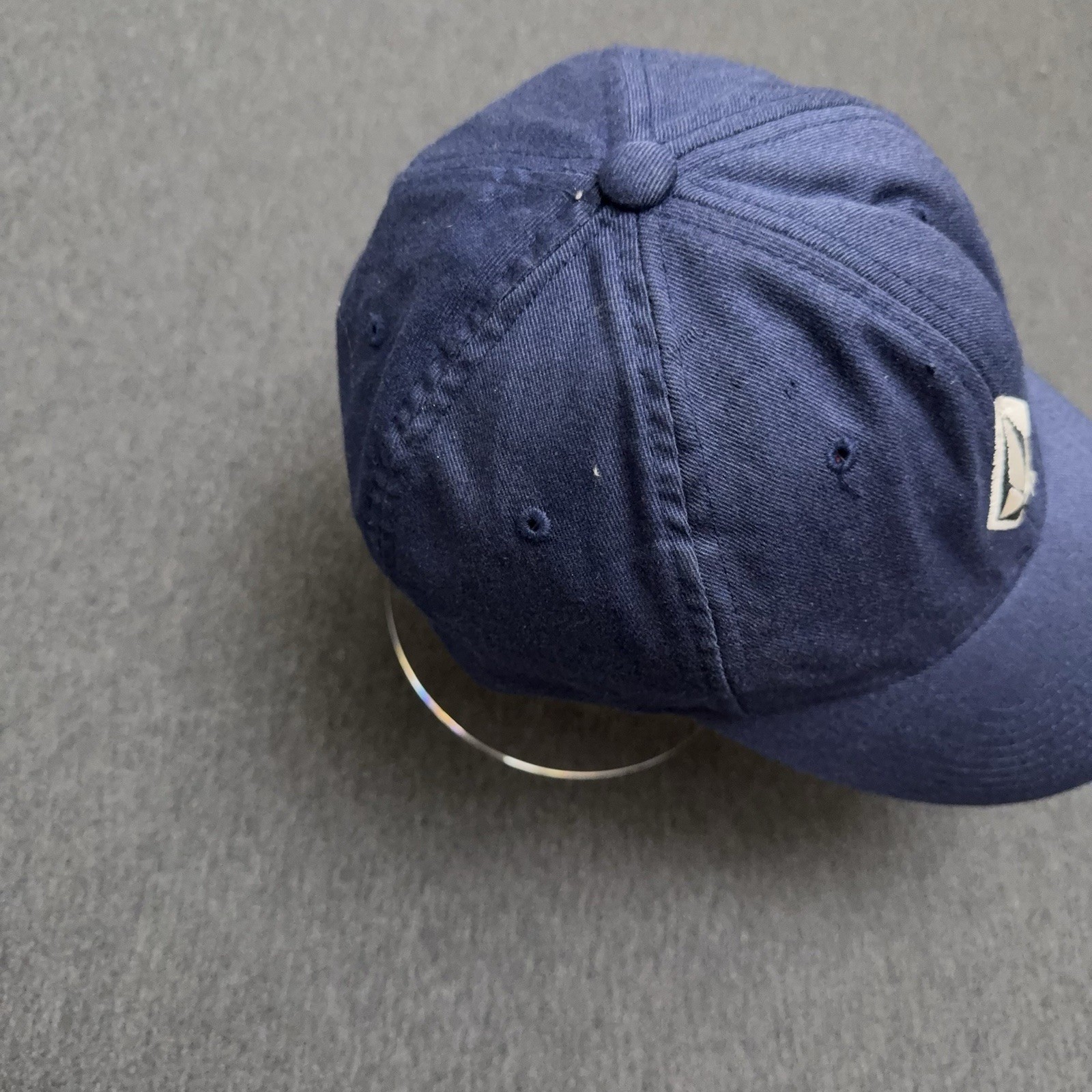 Volcom Hat S/M Blue Flexfit Yupoong Fitted Plain Logo Outdoor Beach