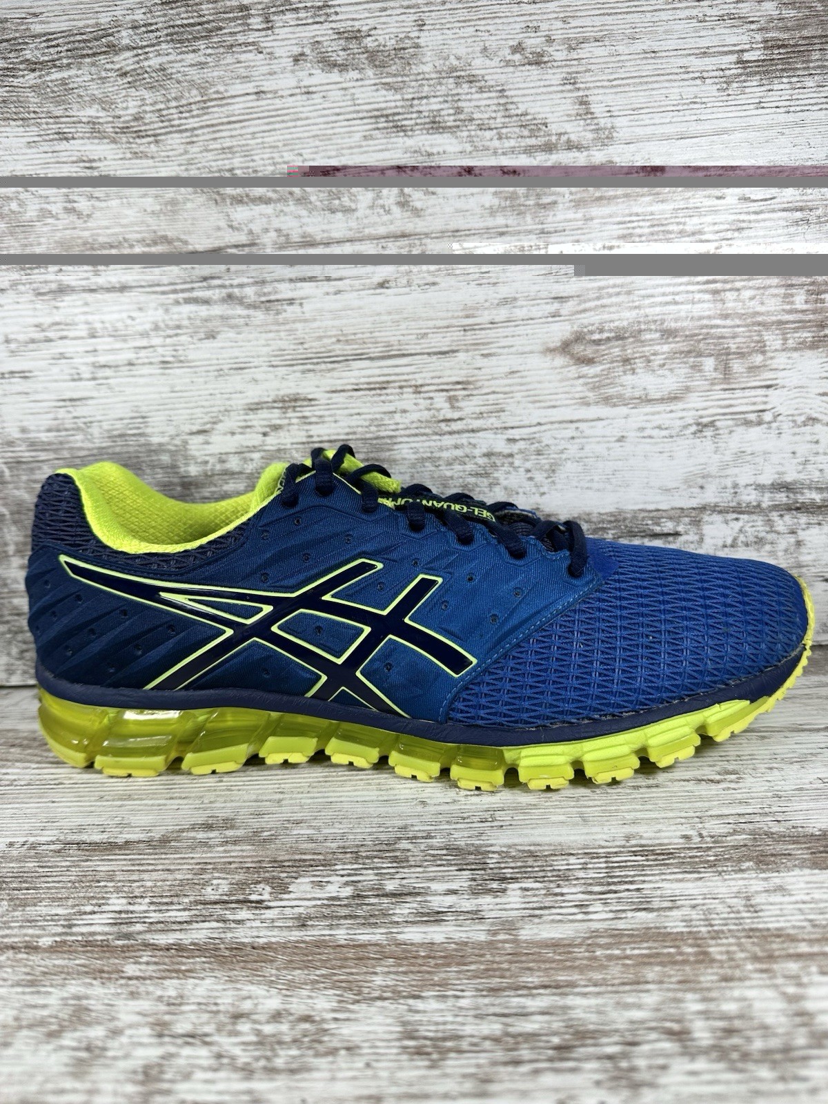 Men’s ASICS Gel-Quantum 180 Blue/Volt Running Shoes Sz 10.5 Athletic Gym EUC!