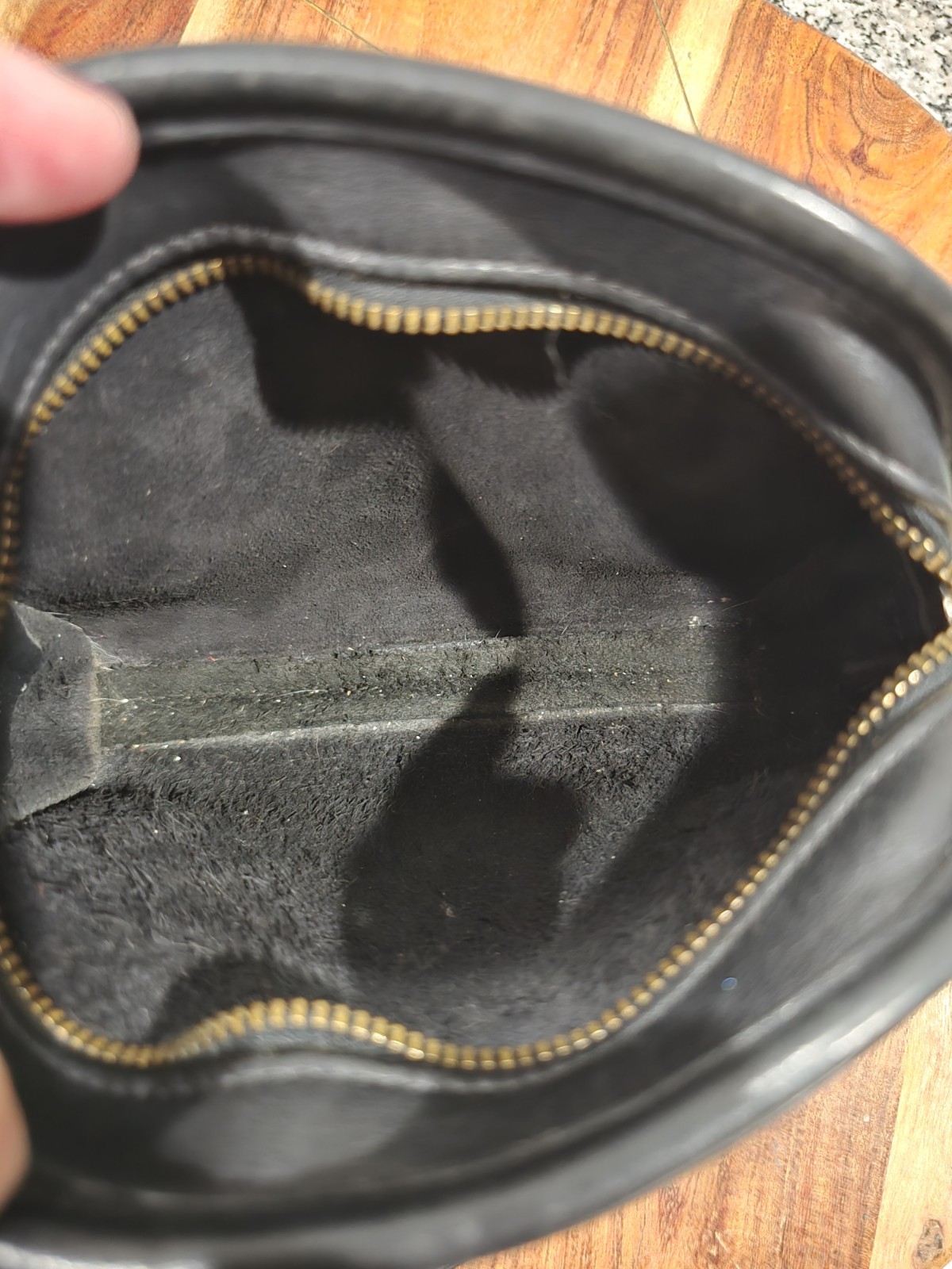 Vintage Coach Abbie Crossbody Bag 9017 Black Leather Zip Top Mini Purse