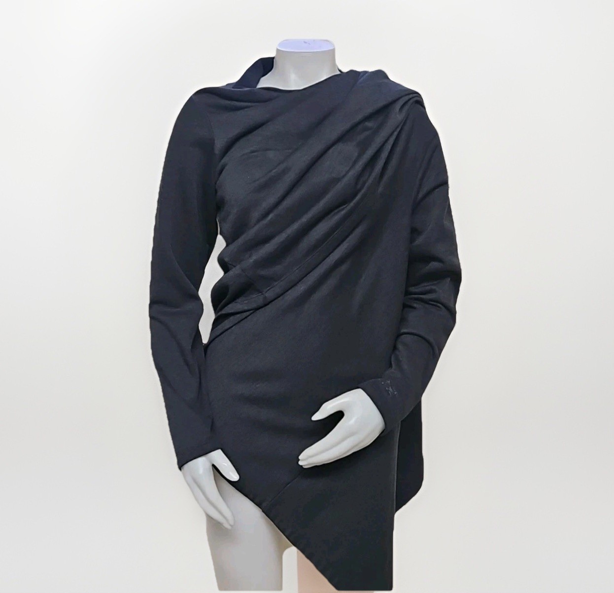 Arc’teryx Nyara Wrap Sweater Womens M Gray Open Front Cardigan Cape Jacket