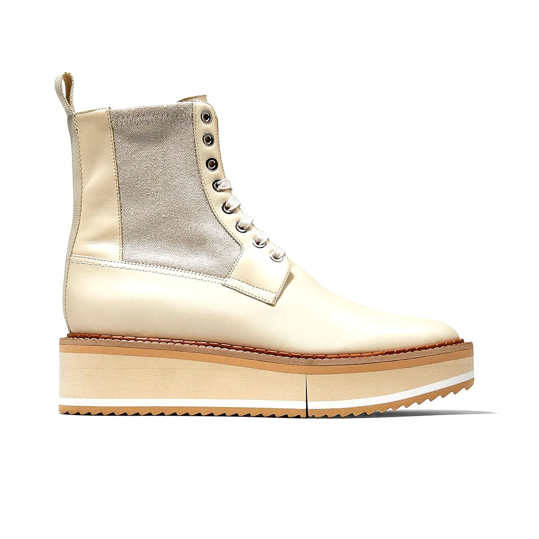 Clergerie ‘BRENDYL’ Beige Straw LeatherBoots – MSRP $795 – Size US4.5 – BNIB