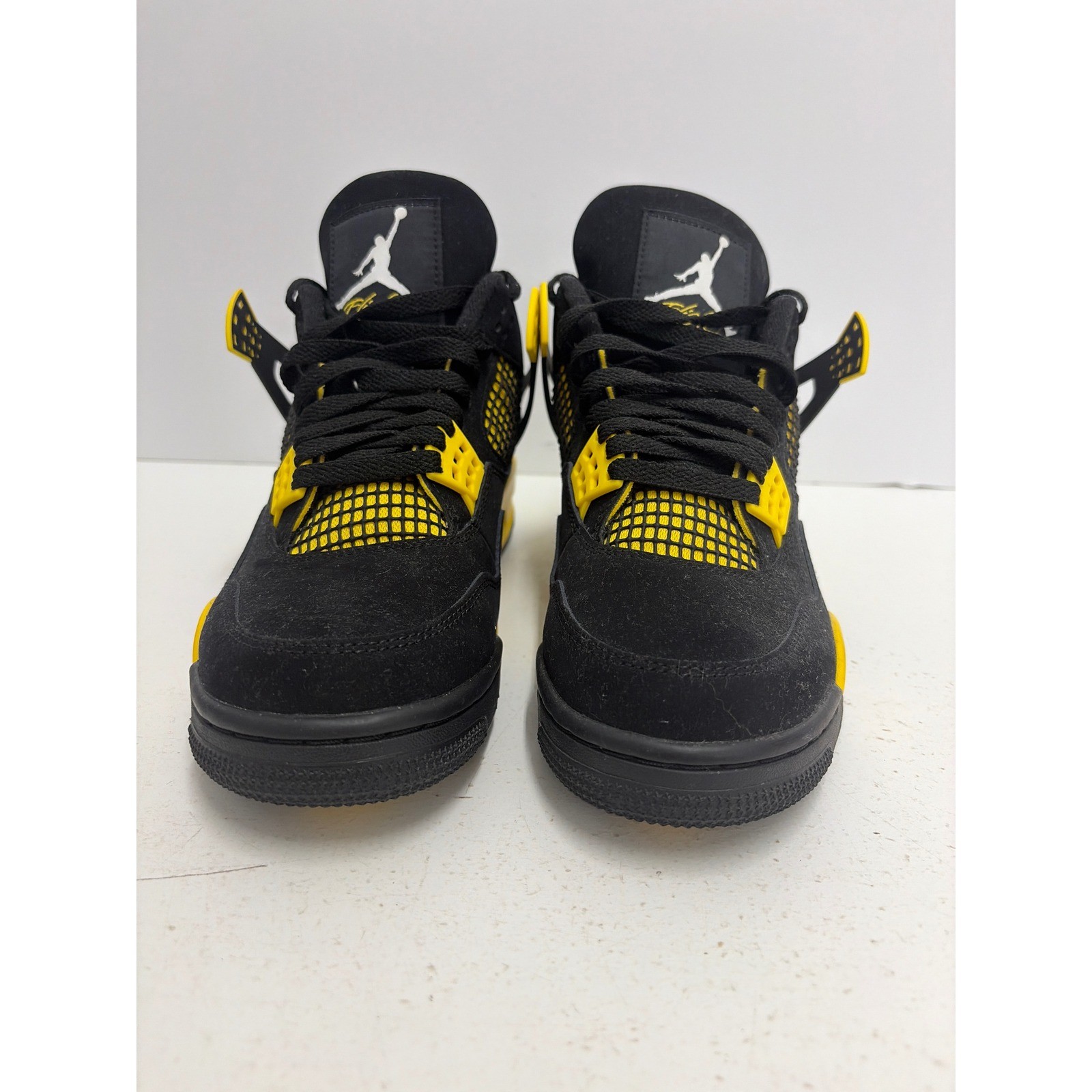 Jordan 4 Retro Thunder Black Tour Yellow Mens Basketball Shoes DH6927-017 US 8