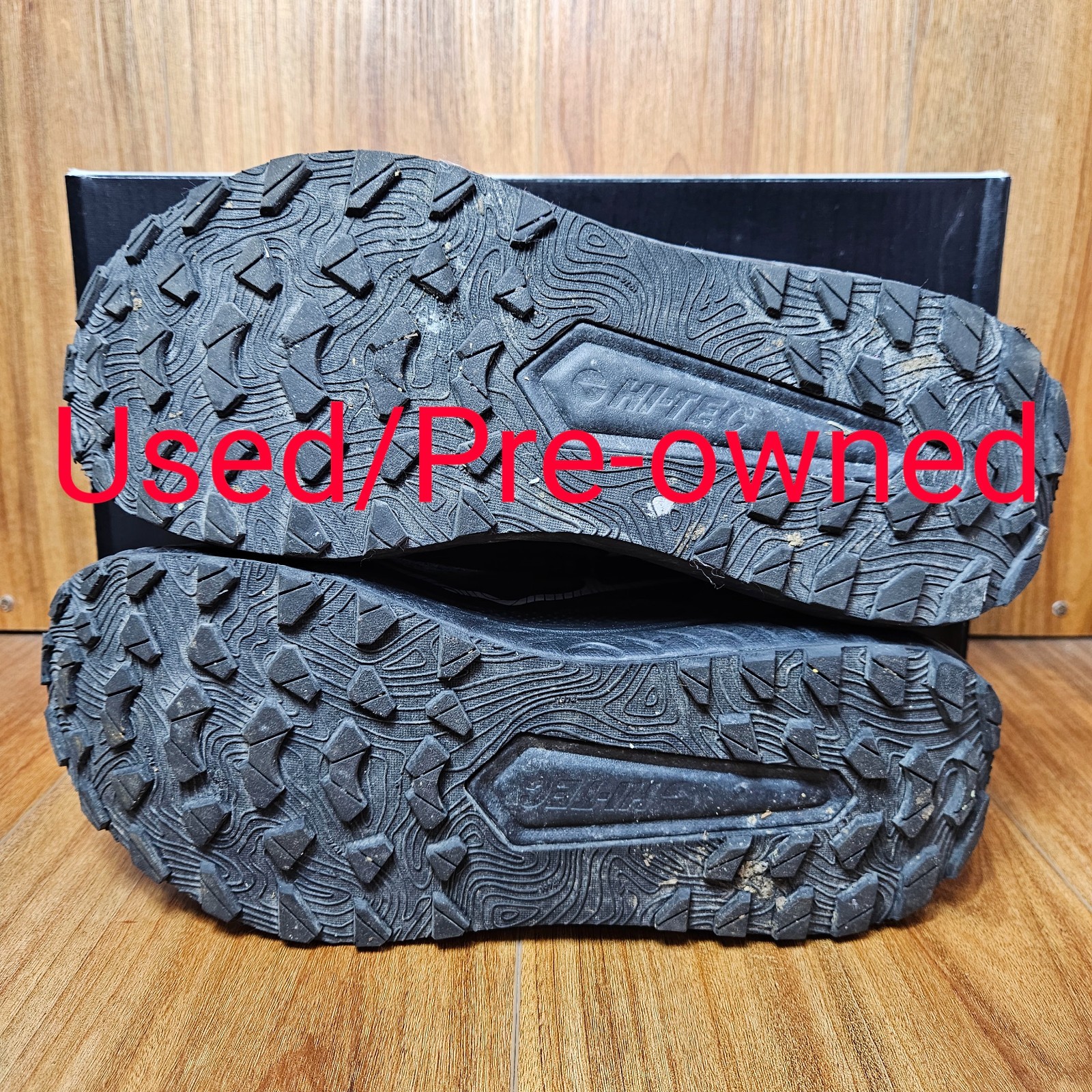 HI-TEC Men’s Breathable Trail Sneakers Lightweight Shoes ~ Black ~ Various Sizes
