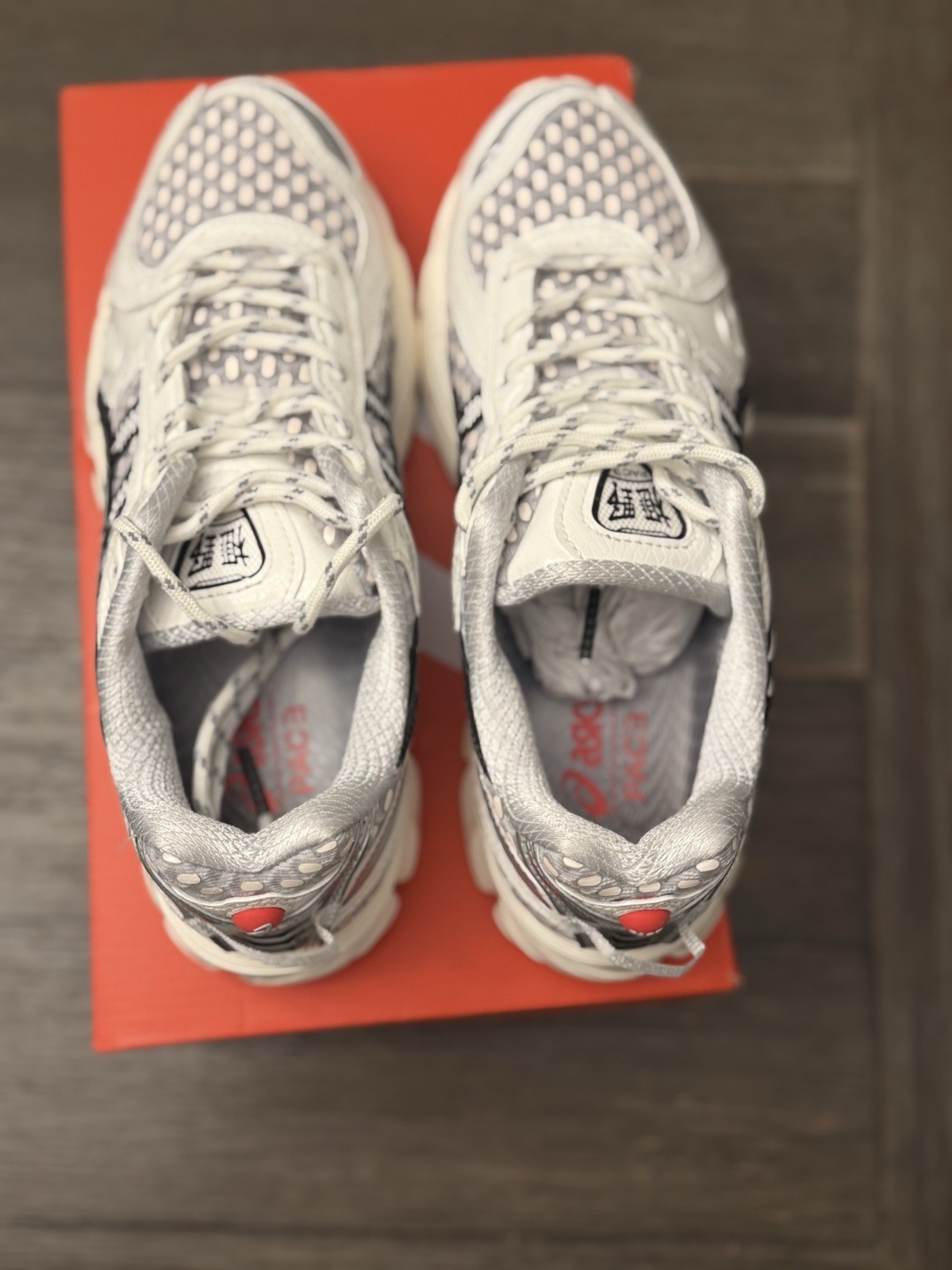 Size 5.5 – ASICS x PACE Gel-Kayano 12.1 Shoes Cream/Black “1203B001-100”