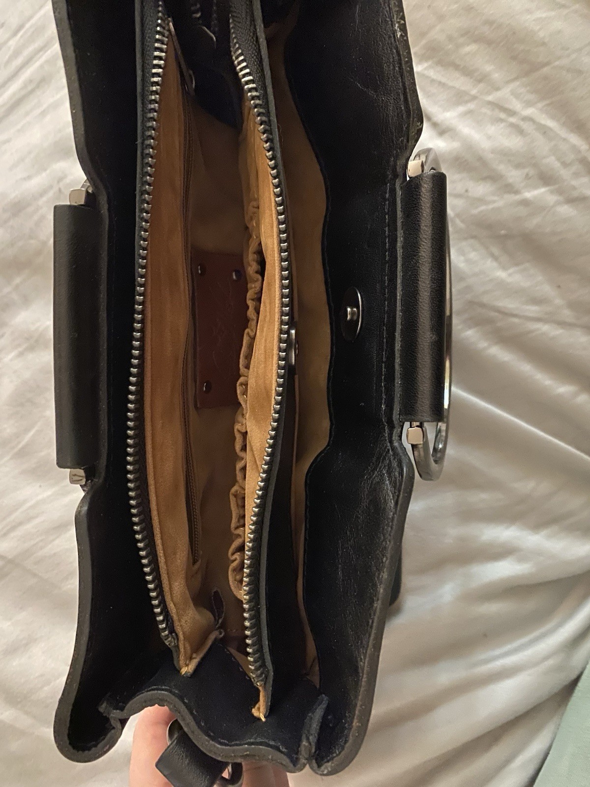 Used Patricia Nash Letter Empoli Satchel NO STRAP As Shown