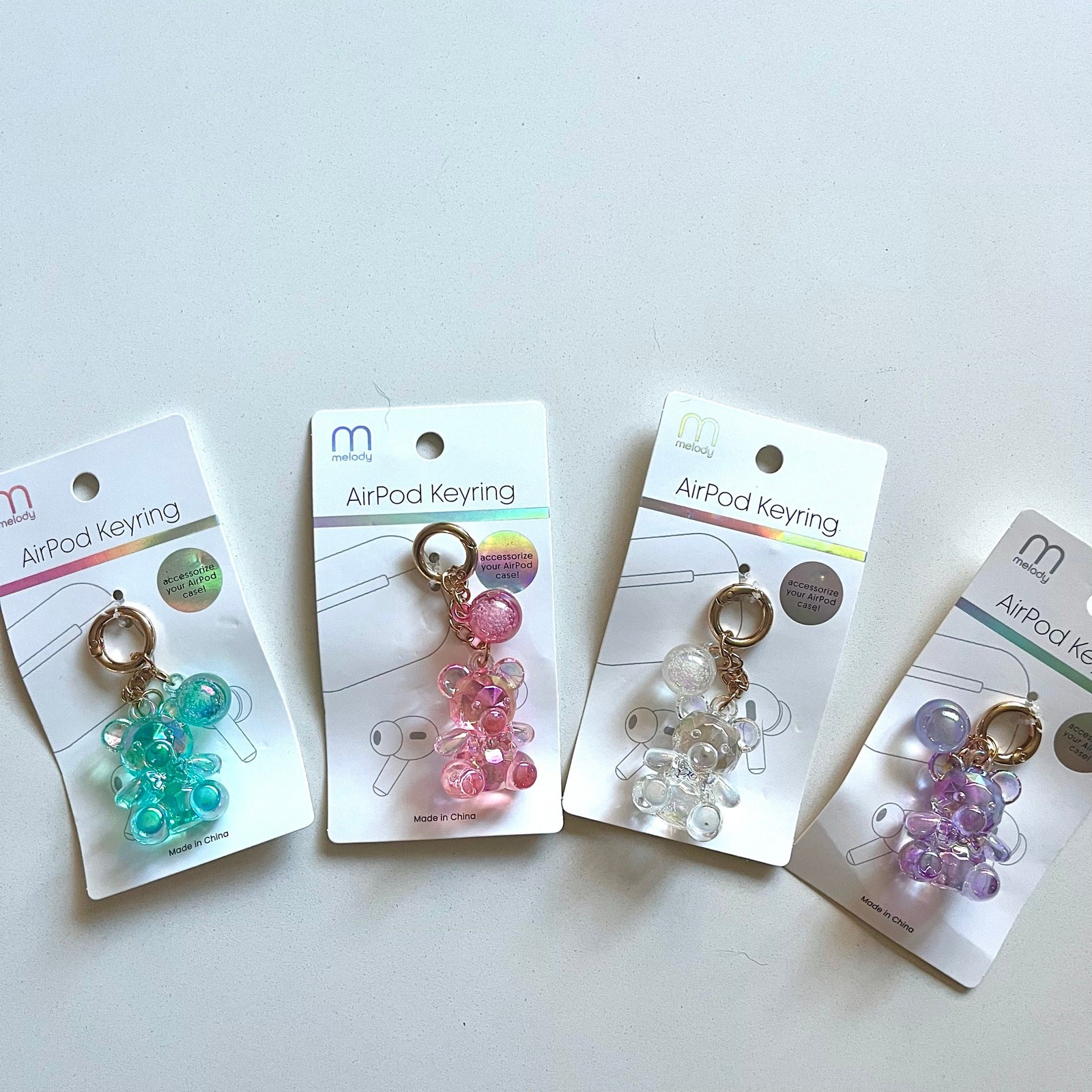 KEYCHAIN: Buyer Chooses ONE, Puffy Gummy Bear Charms