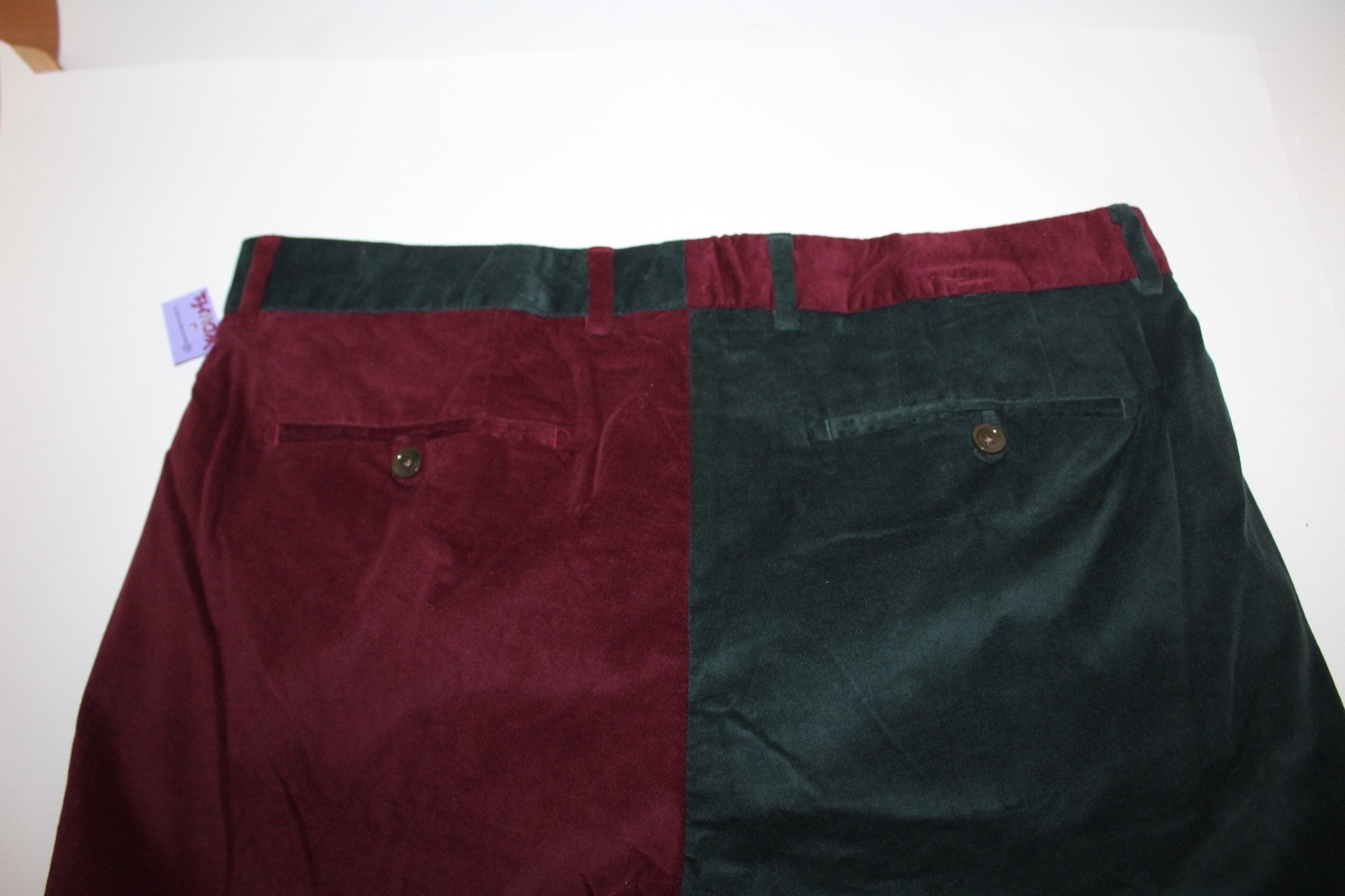 Bonobos Pants Mens 35X32 ColorBlock Two Tone Straight Chinos Cotton Felt-Like