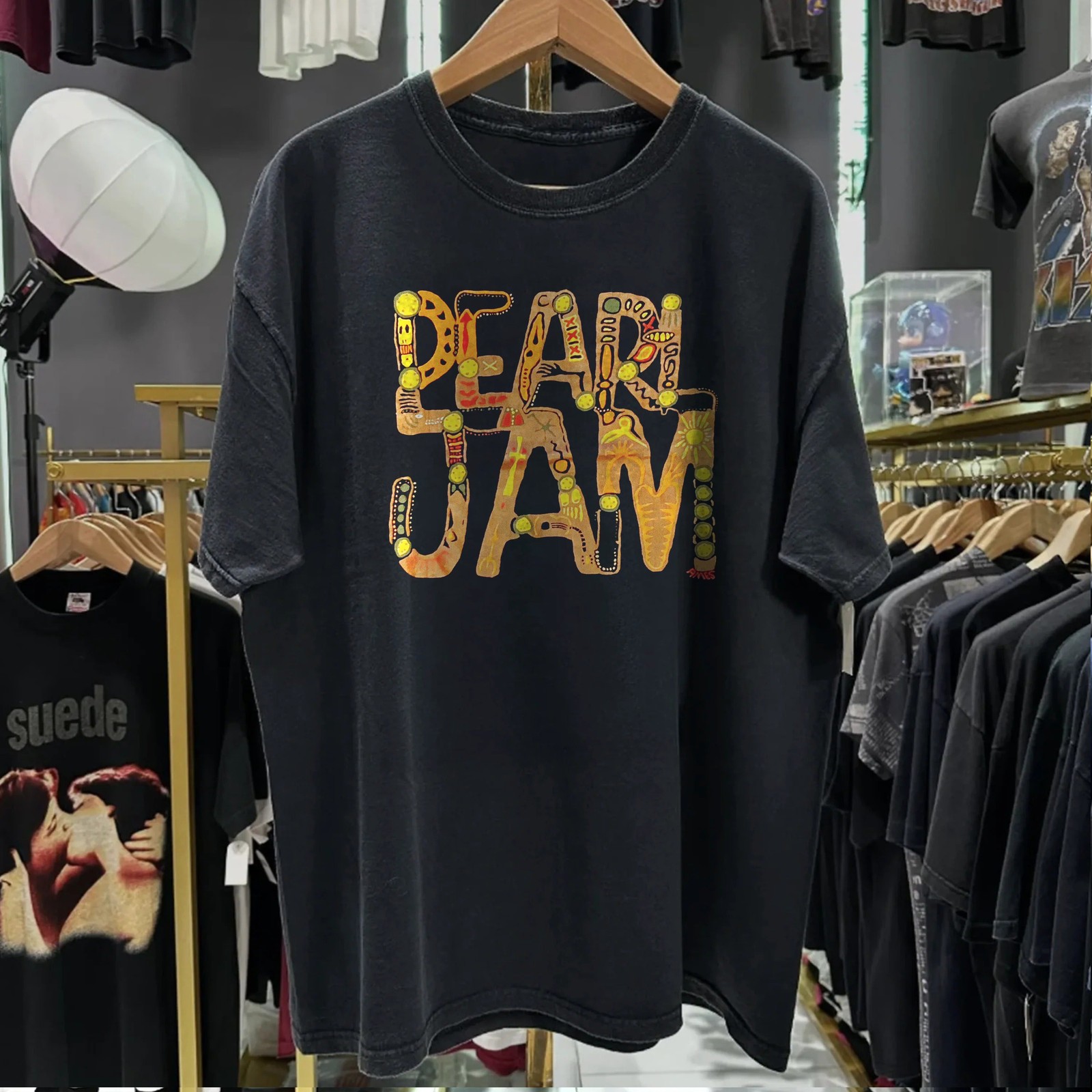 Pearl Jam – Music For Rhinos Washed T-Shirt Black L