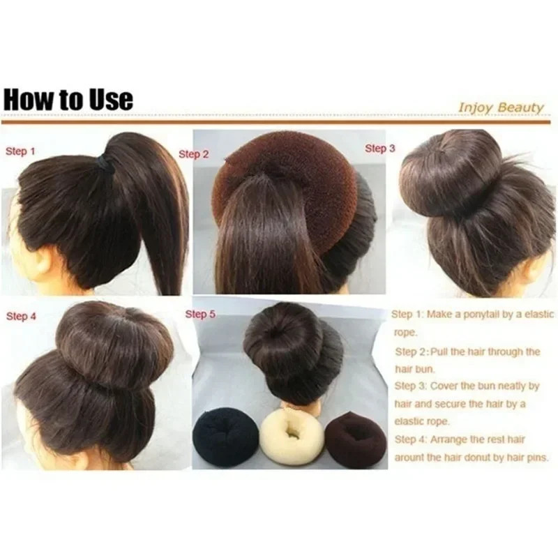 14CM Big Hair Bun Princess Donuts Meatball Headwear Hairs Accessories Headband