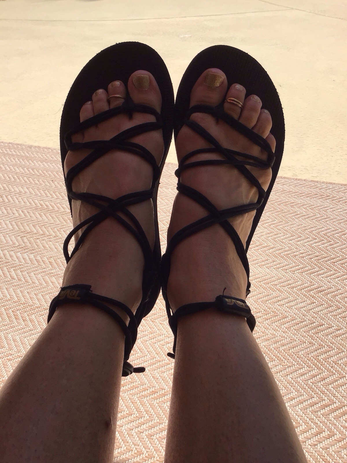 Teva Midform Infinity Sandal Black Size 6