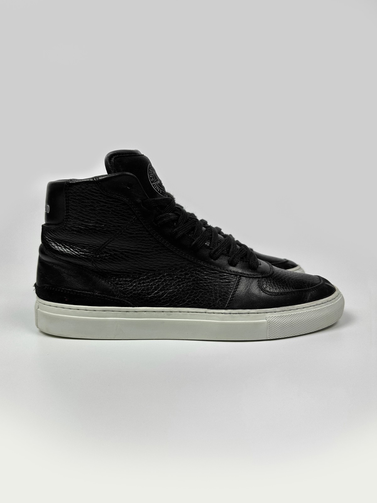 Stone Island x Diemme Leather High-Top Sneakers Trainers Men’s IT41/US8/UK7/EU41