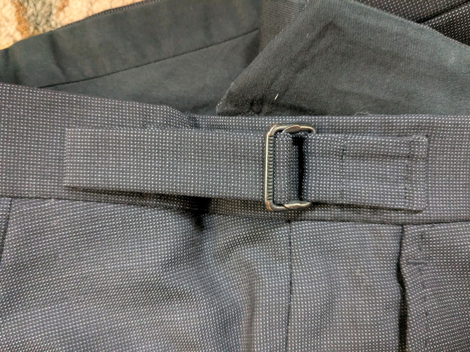 Ralph Lauren Black Label Italy Gray Nailhead Suit 40R 31×31 Full Canvas Wool
