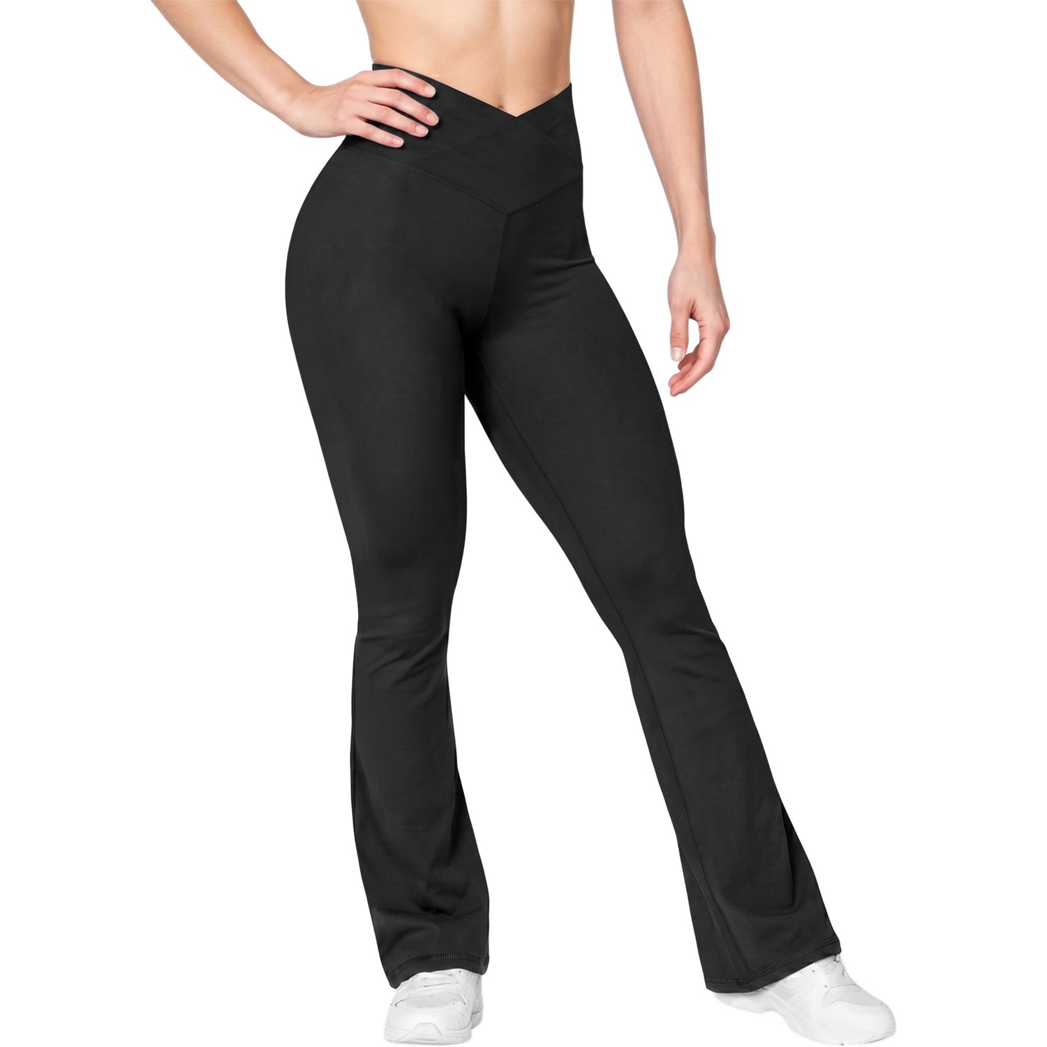 Treswear Women’s High Waisted Flare Leggings, Crossover Bootcut Yoga Pants