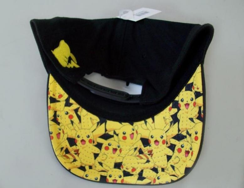 Pokemon Thunderbolt Pikachu Snapback Hat Adjustable Stretch Hat