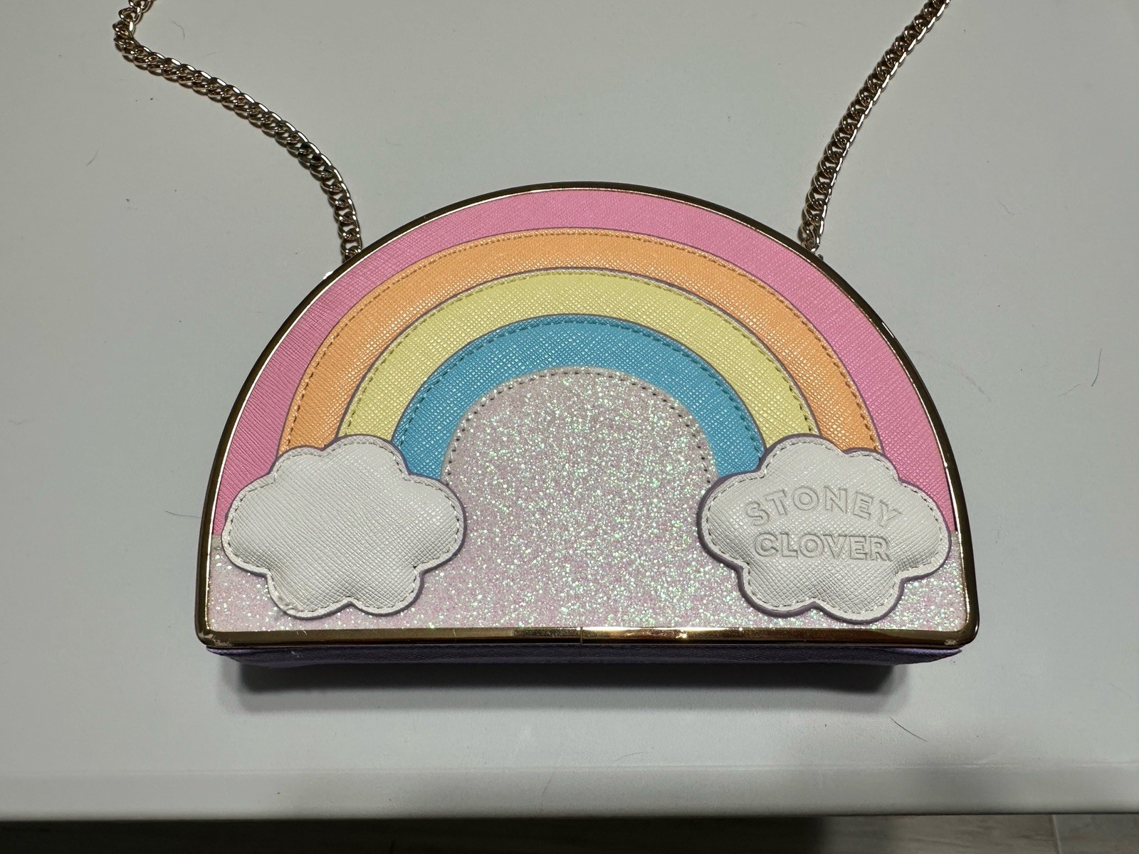 Stoney Clover Target Collab Rainbow Glitter Small Chain Strap Crossbody Bag