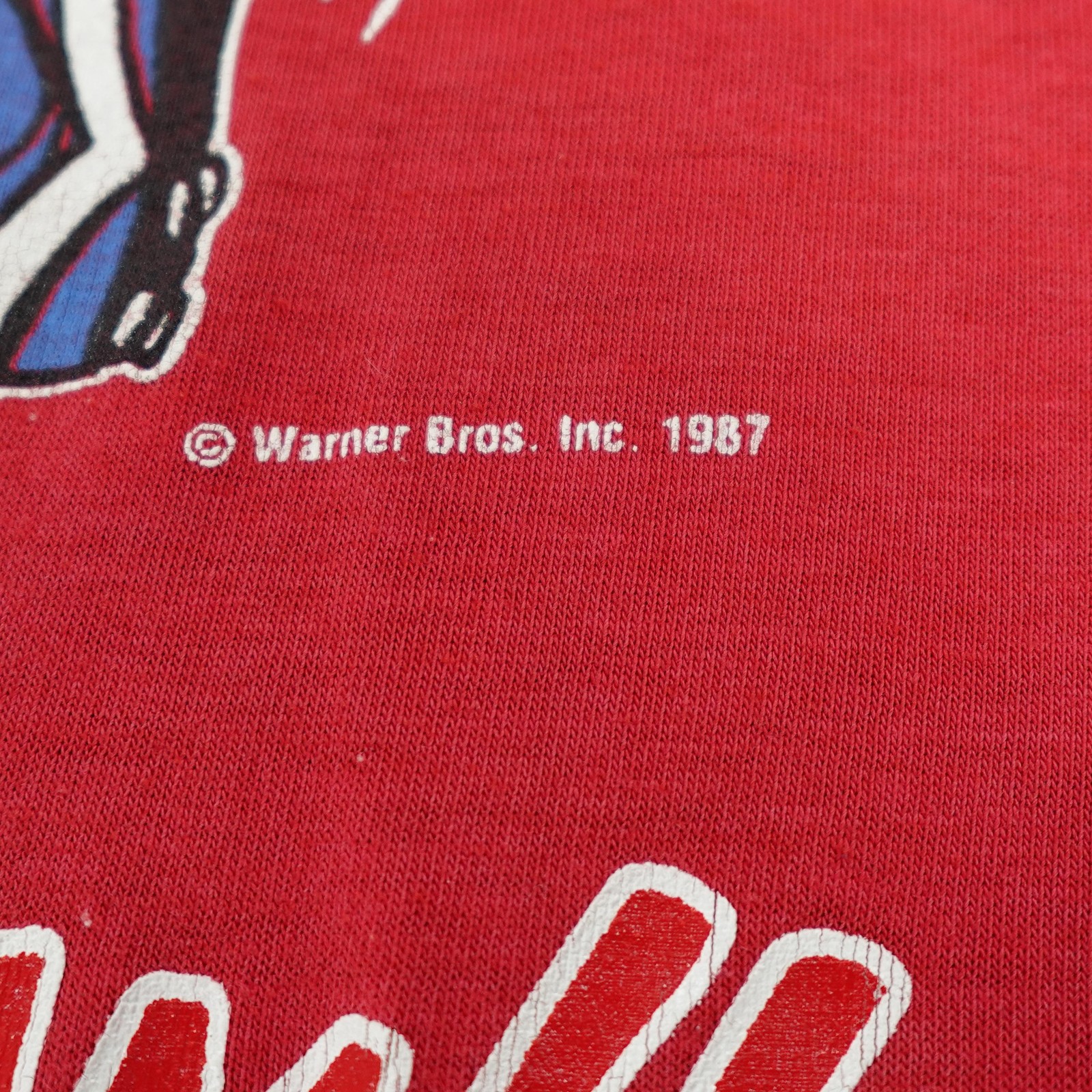 Taz Shirt Mens Small Warner Bros Looney Tunes Baseball Cartoon 80s