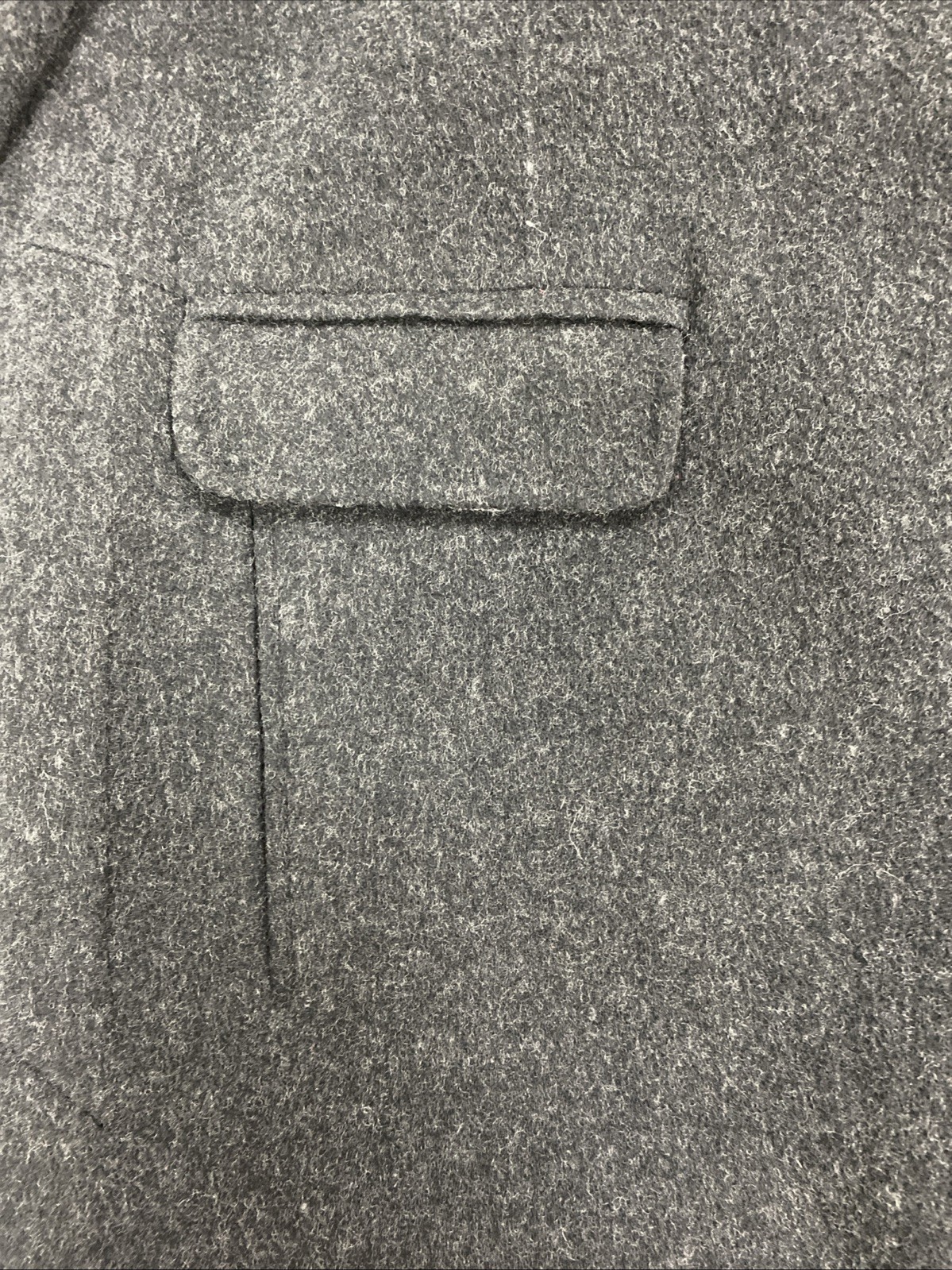 Vince Wool Blend Knee Length Shell Coat Dark Gray Size M NWOT