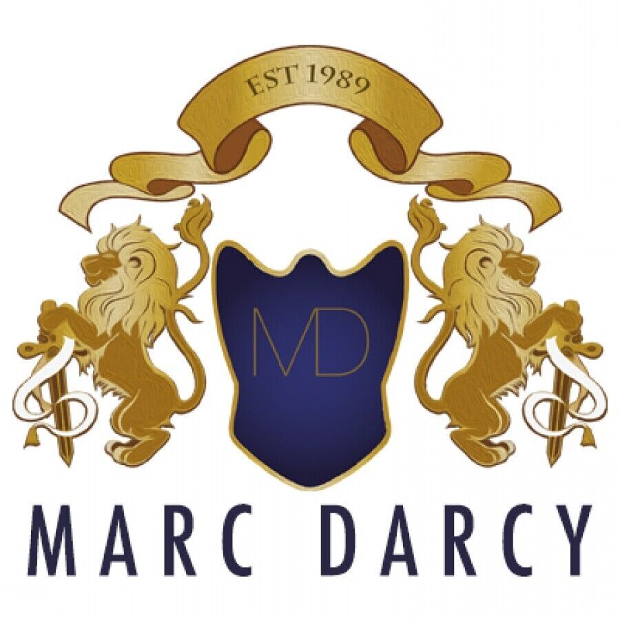 MENS MARC DARCY SMART / FORMAL SHINY TROUSERS – KENT BLUE
