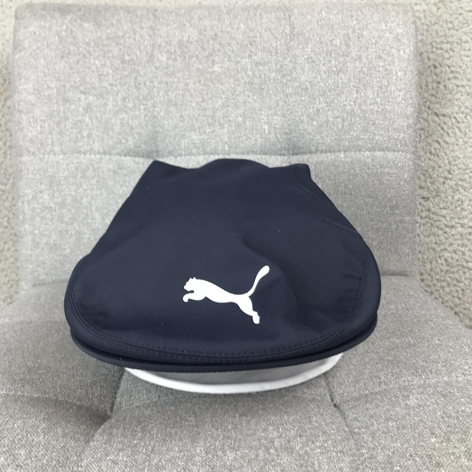Puma Cobra Hat Flat Cap Fitted Mens M Blue Peacoat Tour Driver Golf Flexfit