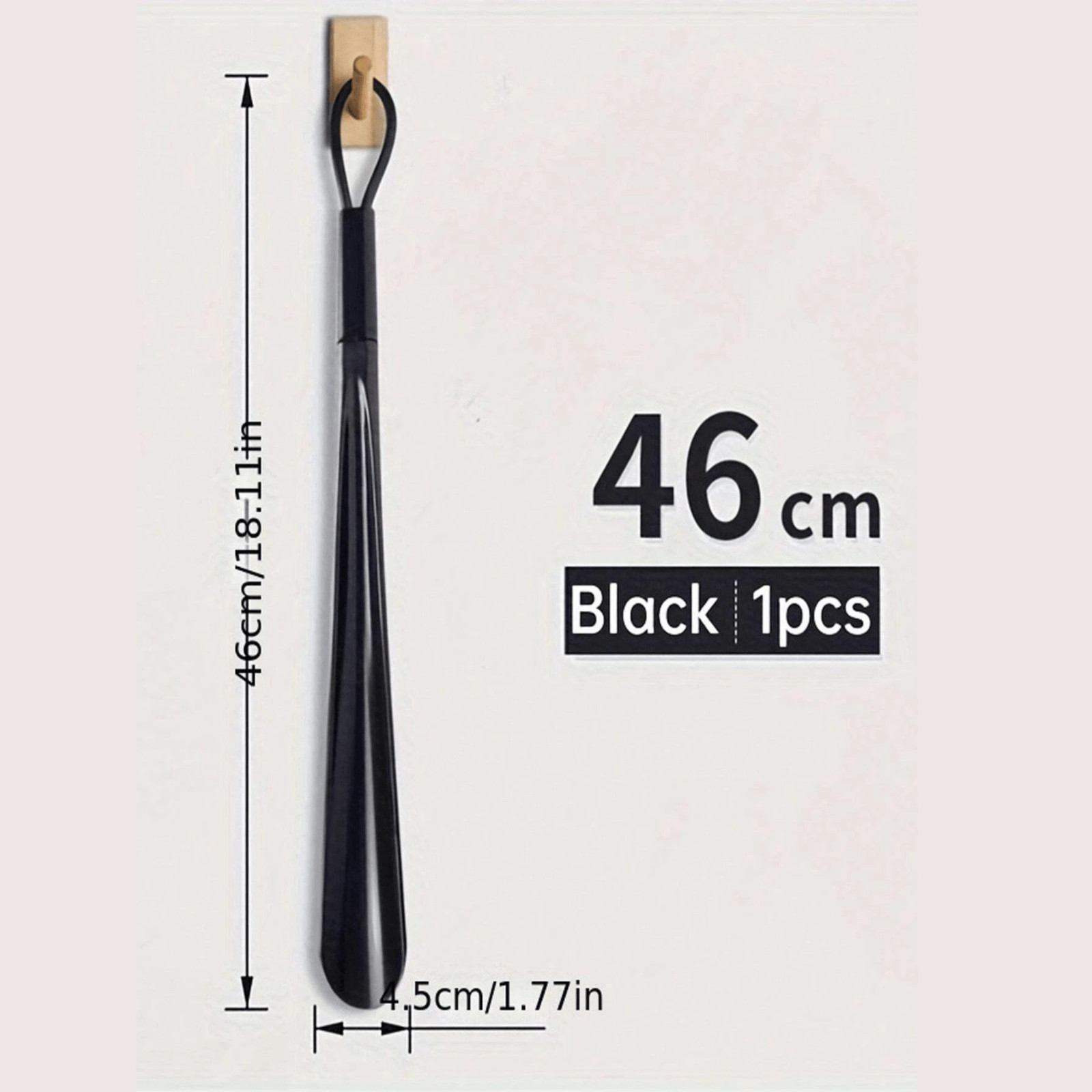 Long Handle Shoe Horn 18In Long Easy Shoe Helper Dressing Aid Senior Comfort US