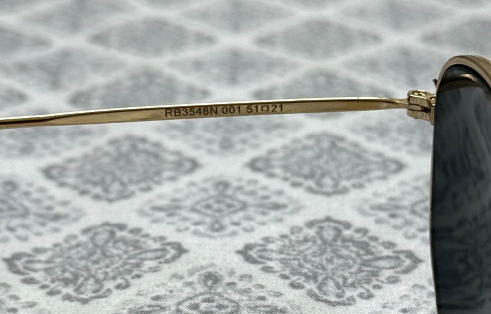 Ray-Ban Hexagonal Flat Lens Sunglasses Gold 51-21 | New with Case | Fast Ship