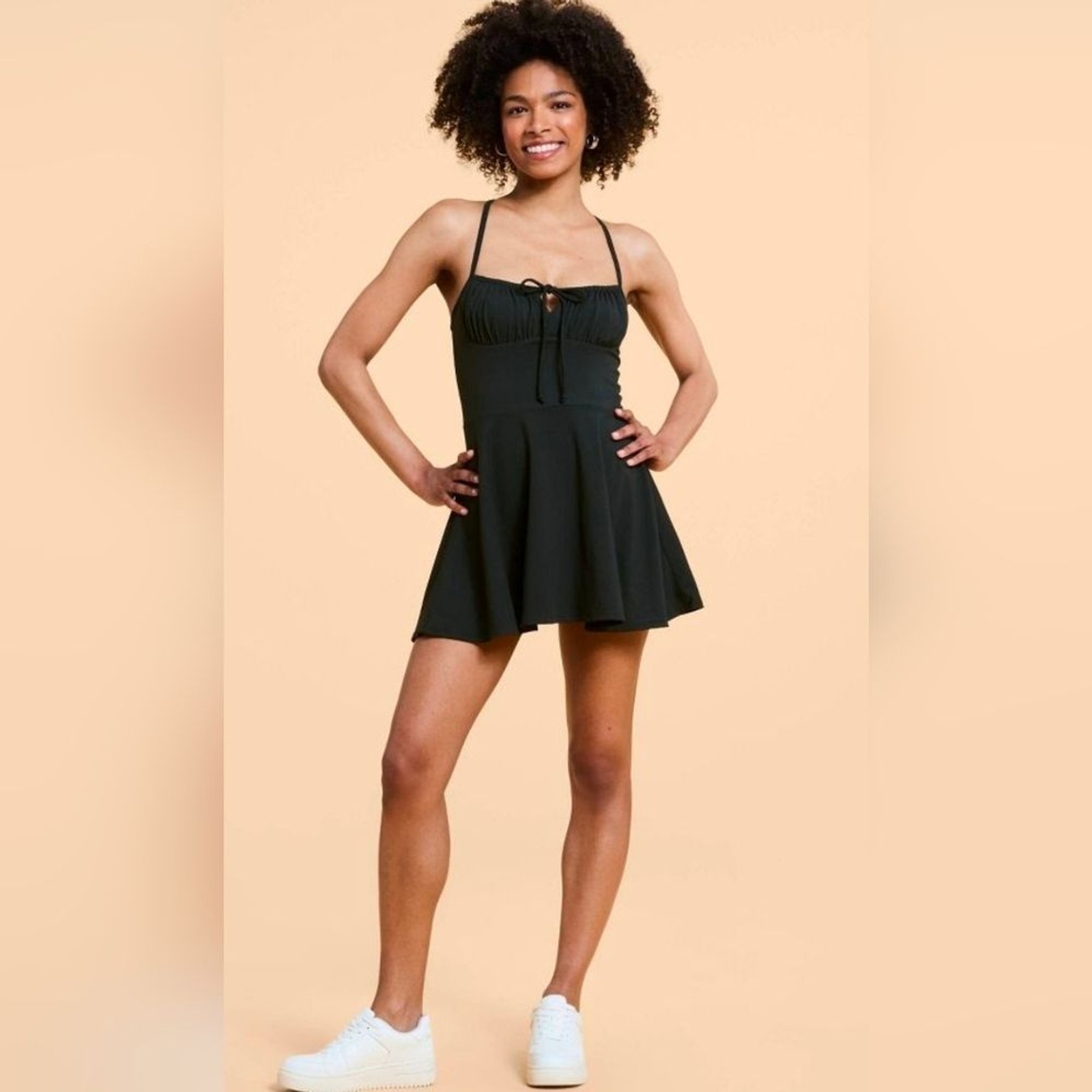 Popflex X Blogilates Tie Front Twirl Dress NWT😍
