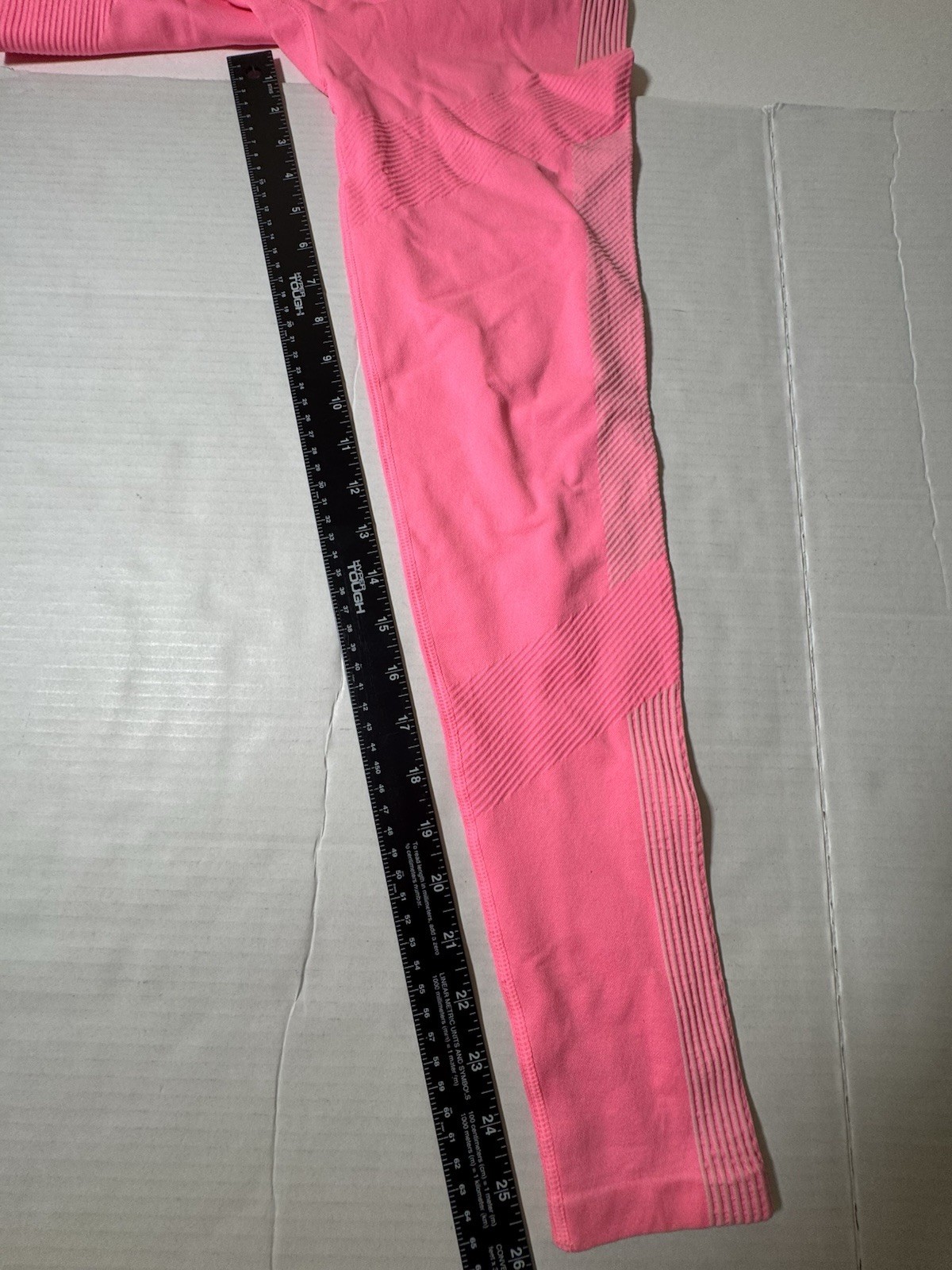 Pre Owned Excellent Fashion Nova Leggings Textured Light Pink Women Size S / M