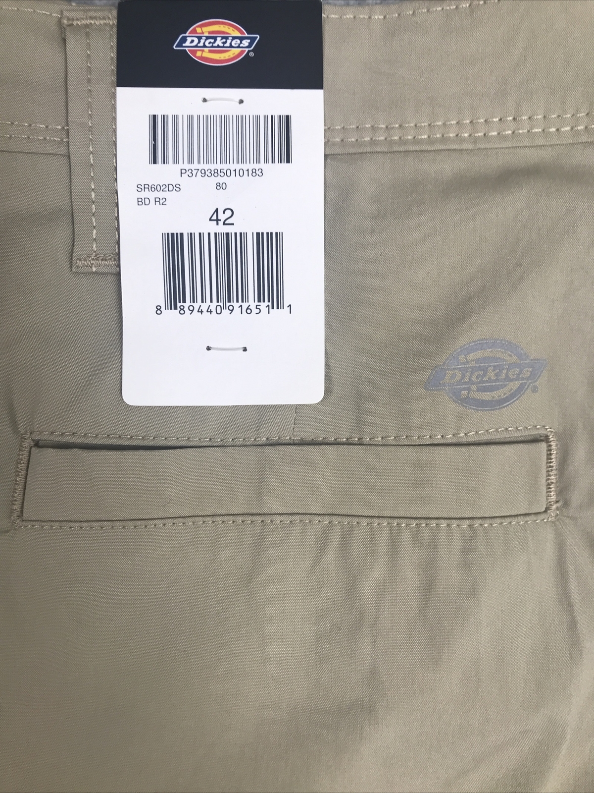Dickies Hybrid Utility Shorts Mens Size 42 Biege Cooling Temp-IQ Performance UV