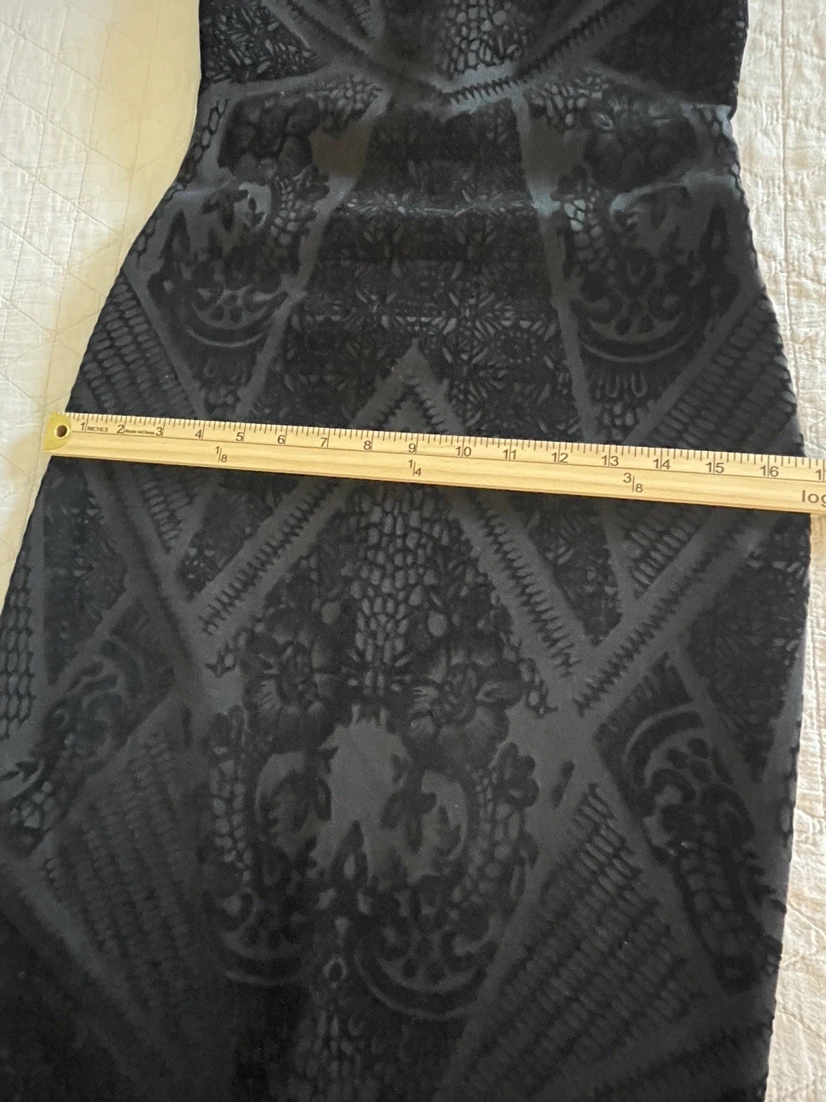 bar III S Black Skull Print Knit Sheath Bodycon Dress Mock Neck Zip Stretch