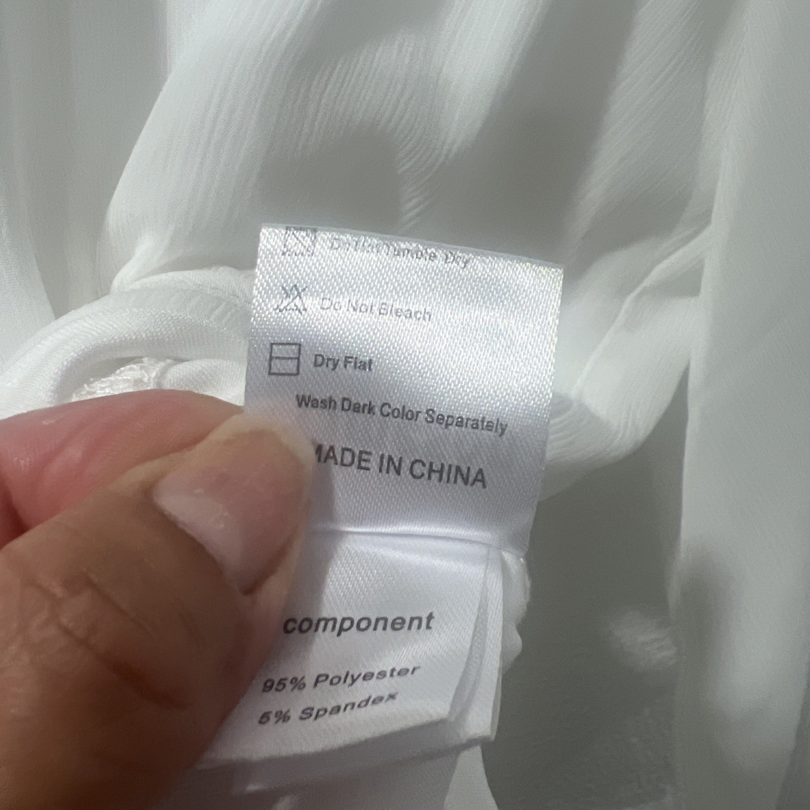 Timeson~ Sheer V Neck White Blouse~Long Sleeved With Roll Up Option~Sz XL