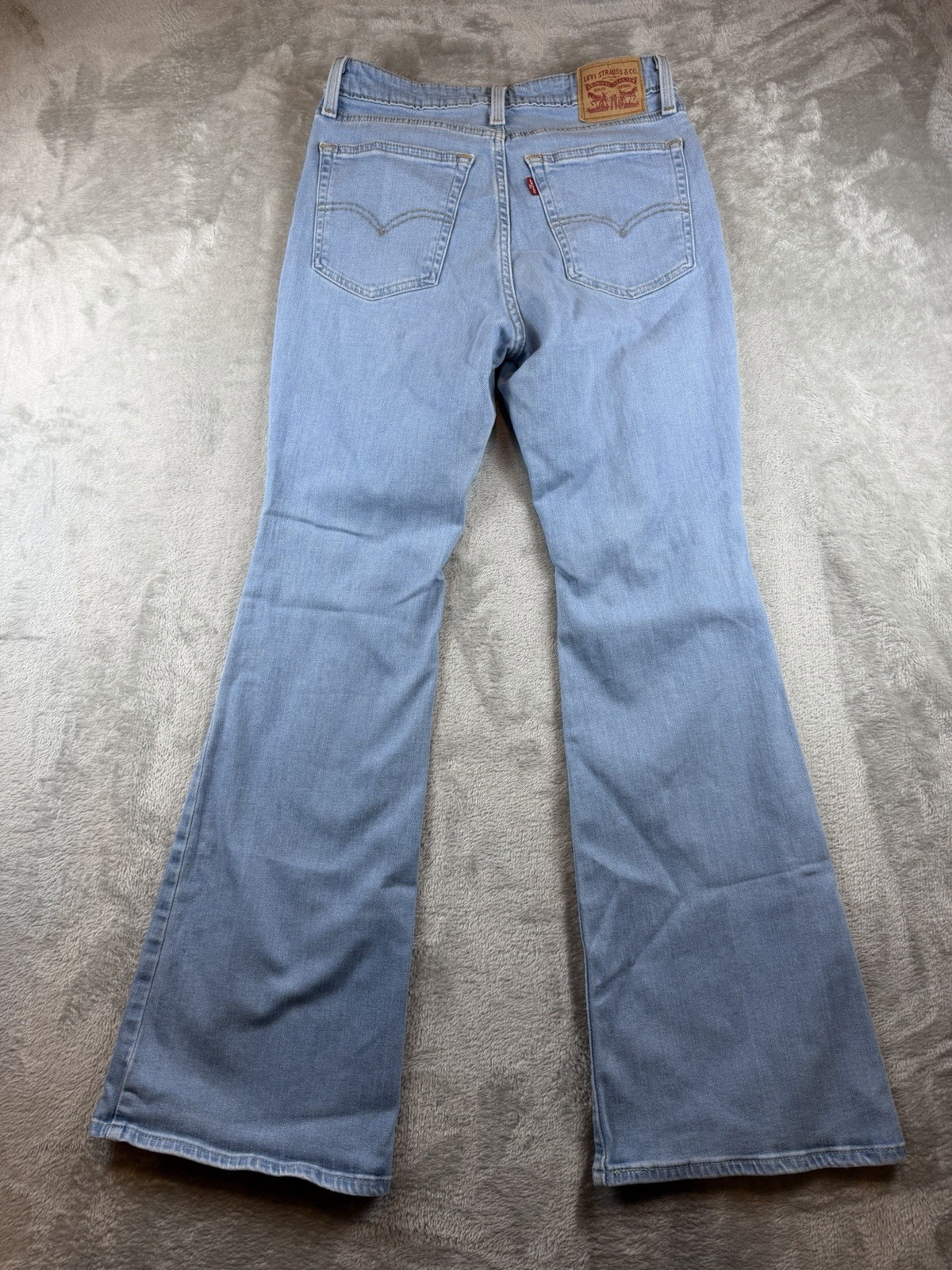Levi’s 726 Jeans Women’s Size 29 Flare Distressed Denim Light Wash