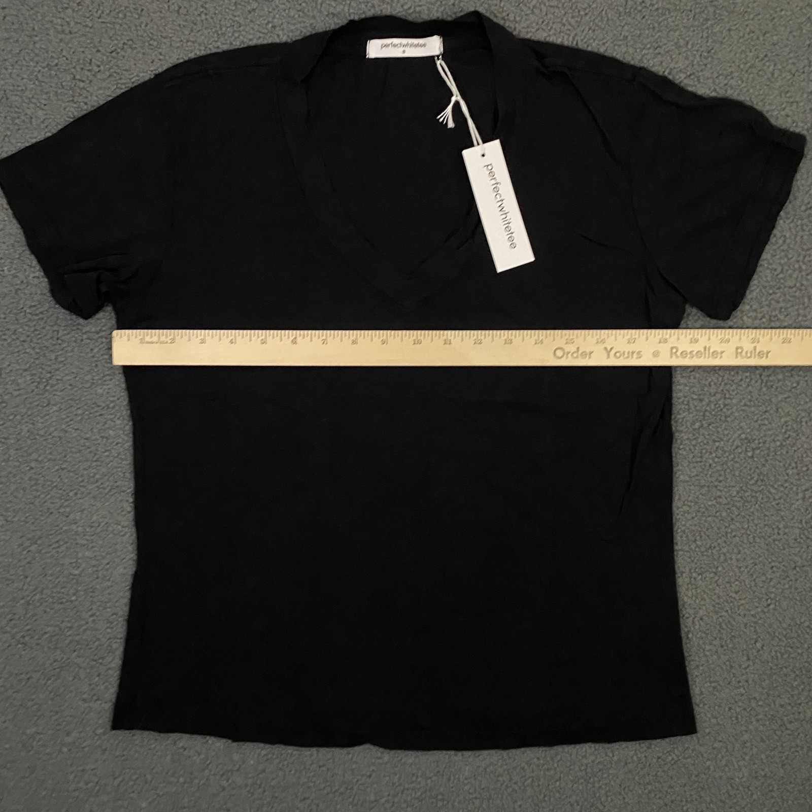 perfectwhitetee Hendrix Tee T-Shirt Women Small Black Basic Capsule Minimalist