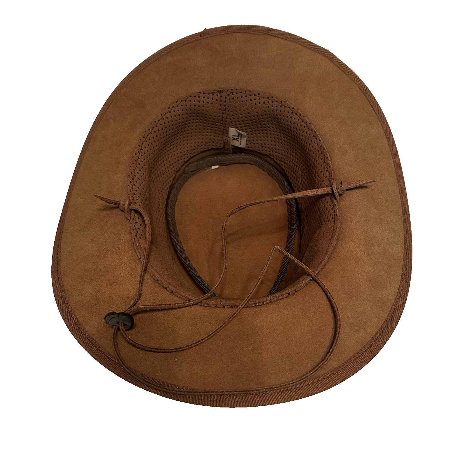 Wrangler Safari Outback Cowboy Hat, PU Leather w/Mesh Crown XL