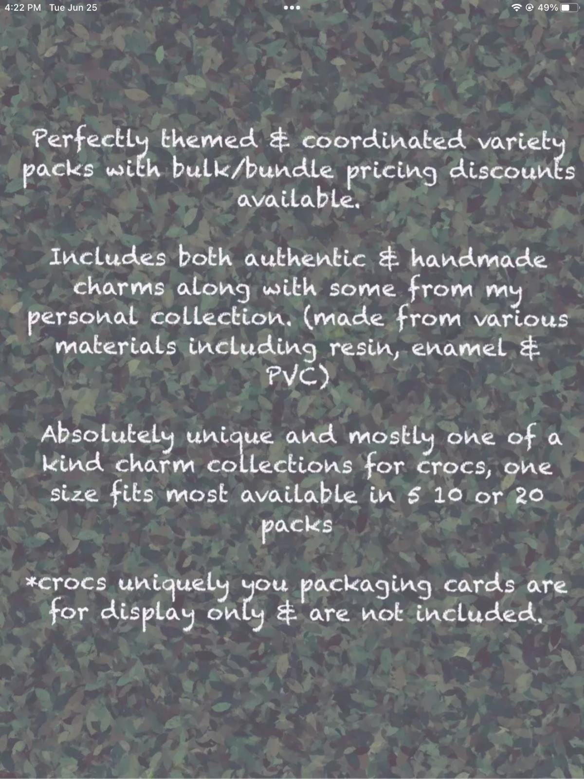 Crocs Handmade jibbitz 5-10pc Grateful Dead head dancing bears Shoe Charms Set