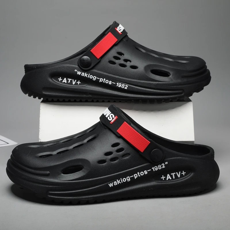Men’s EVA Platform Slides Non-Slip Mules Casual Outdoor Slippers Sandals Shoes