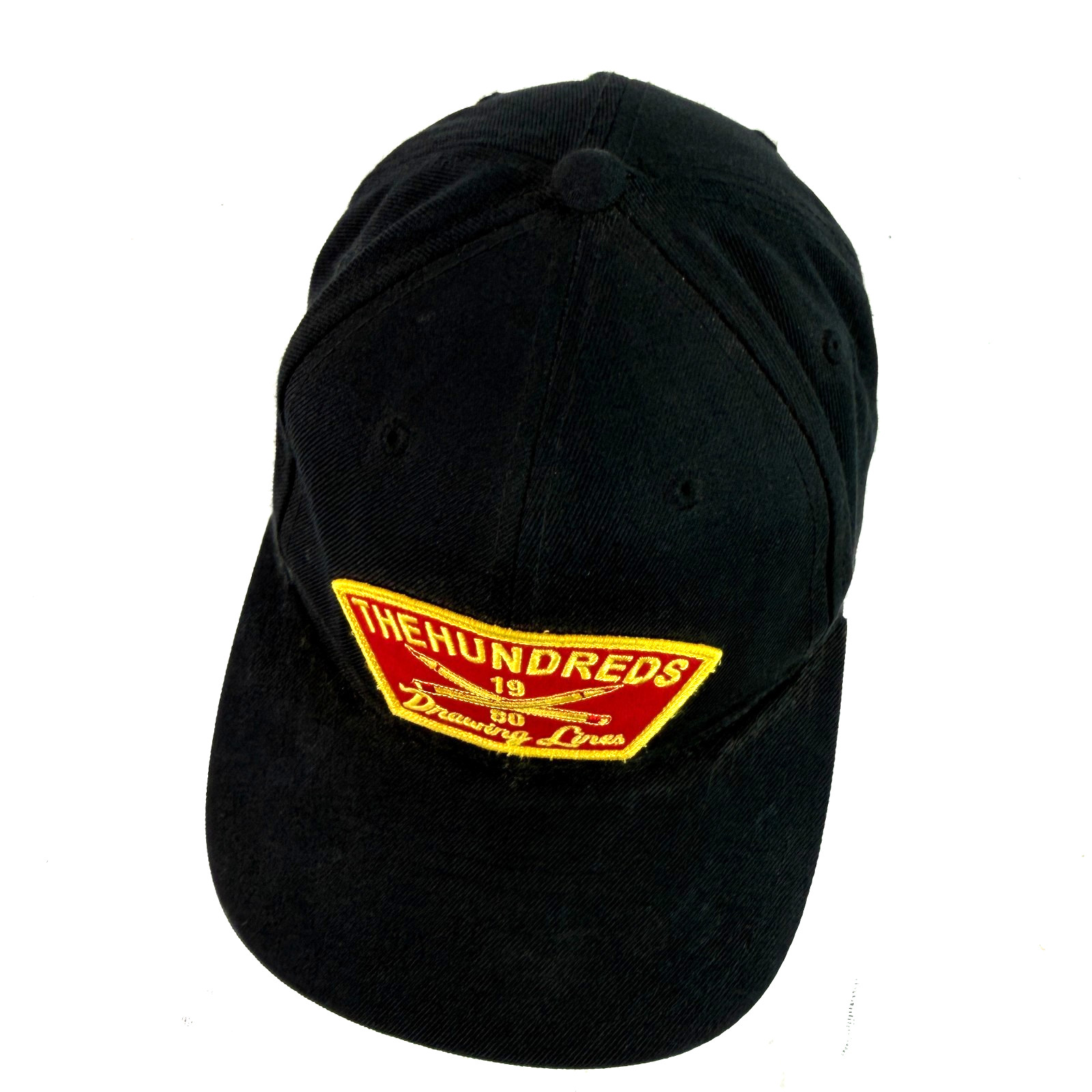 The Hundreds Drawing Lines Troop Snapback Hat Wool Embroidered Patch Adjustable