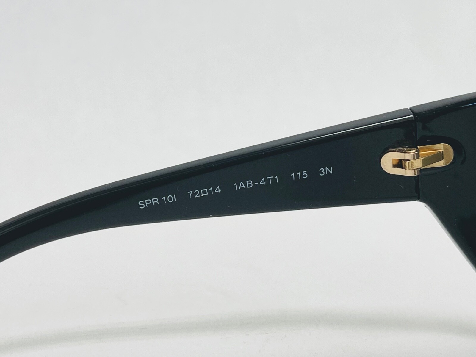 PRADA 10I Wrap Mask Black Brushed Gold Silver Mirror Sunglasses Unisex PR10I NEW