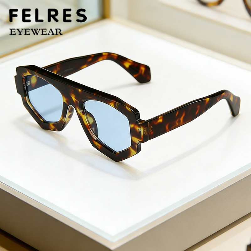 Polygon Tinted Reading Sunglasses Men Women Shade Presbyopic Sunglasses +5.0