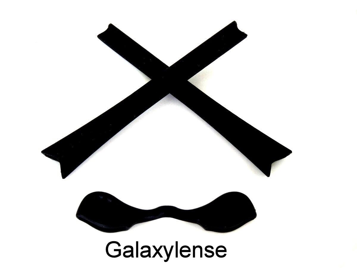 Galaxy Earsocks & Nose Pads Rubber Kits For Oakley Radar Path sunglasses Black