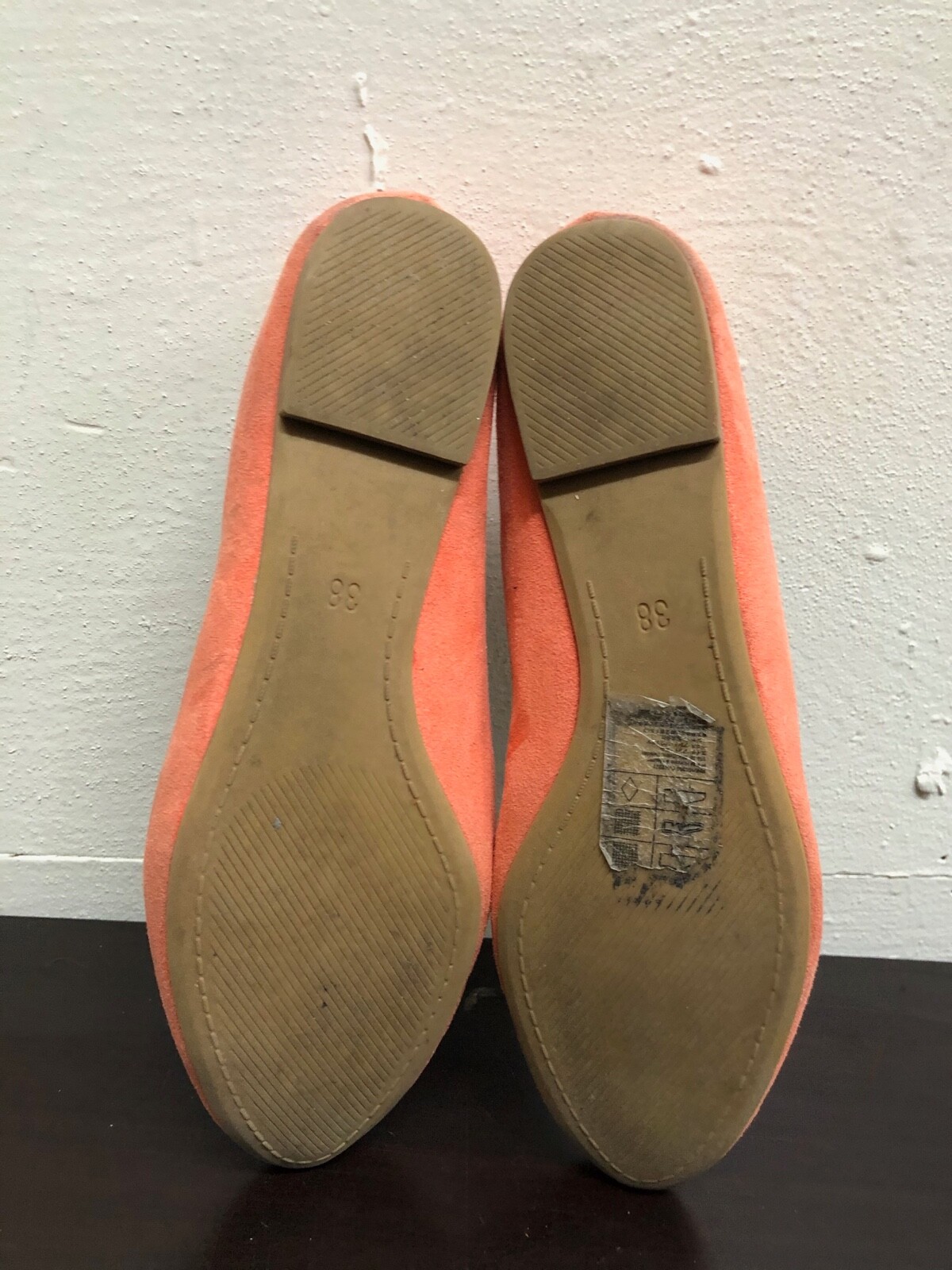 H&M Women man made materials Flats shoes -Peach color- size US 7 – EUR 38