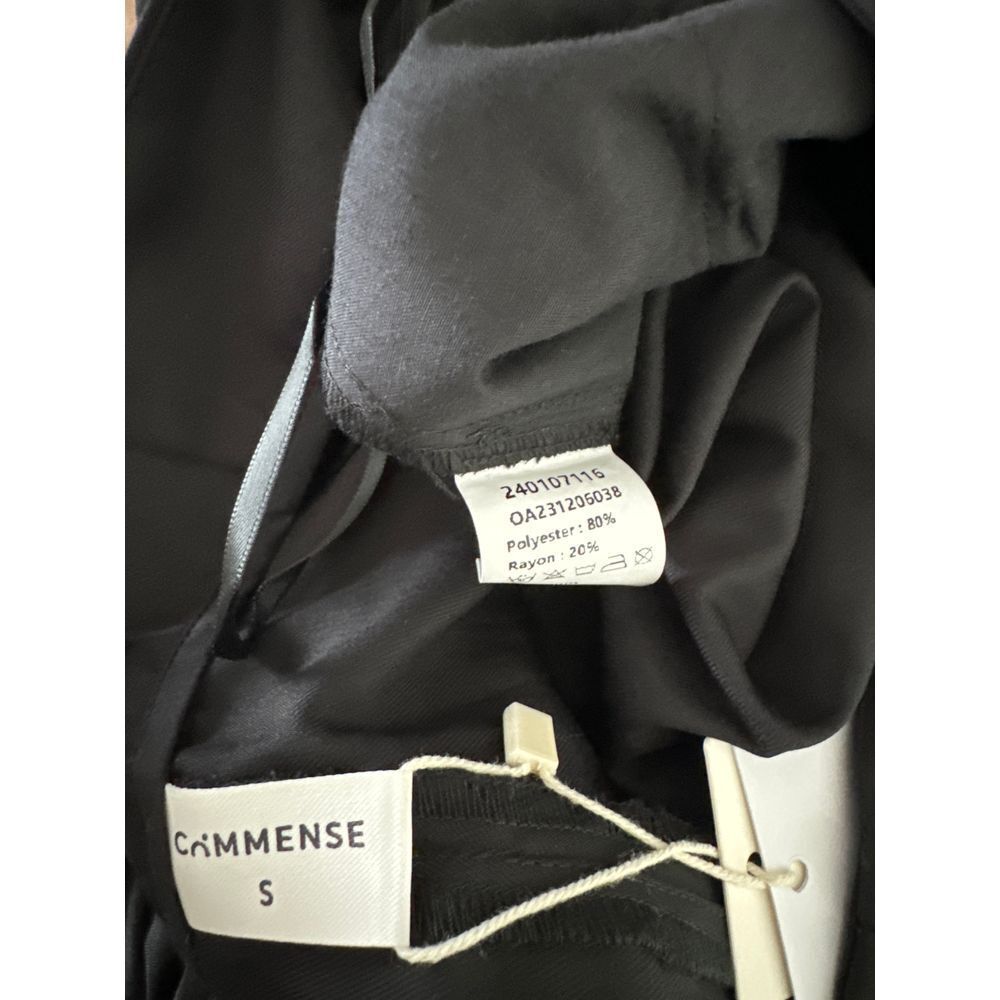 Commense Middle Waist Solid Pocket Gray Dress Pants Professional Attire casual S